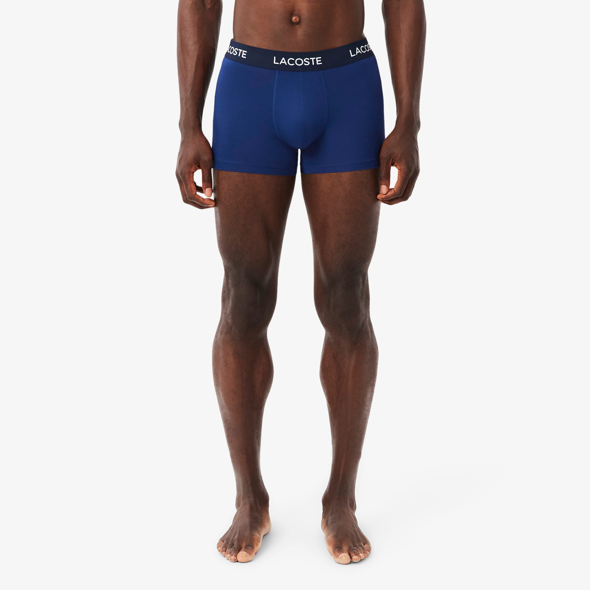 Men's 3-Pack Microfiber Trunks - Navy Blue / Blue
