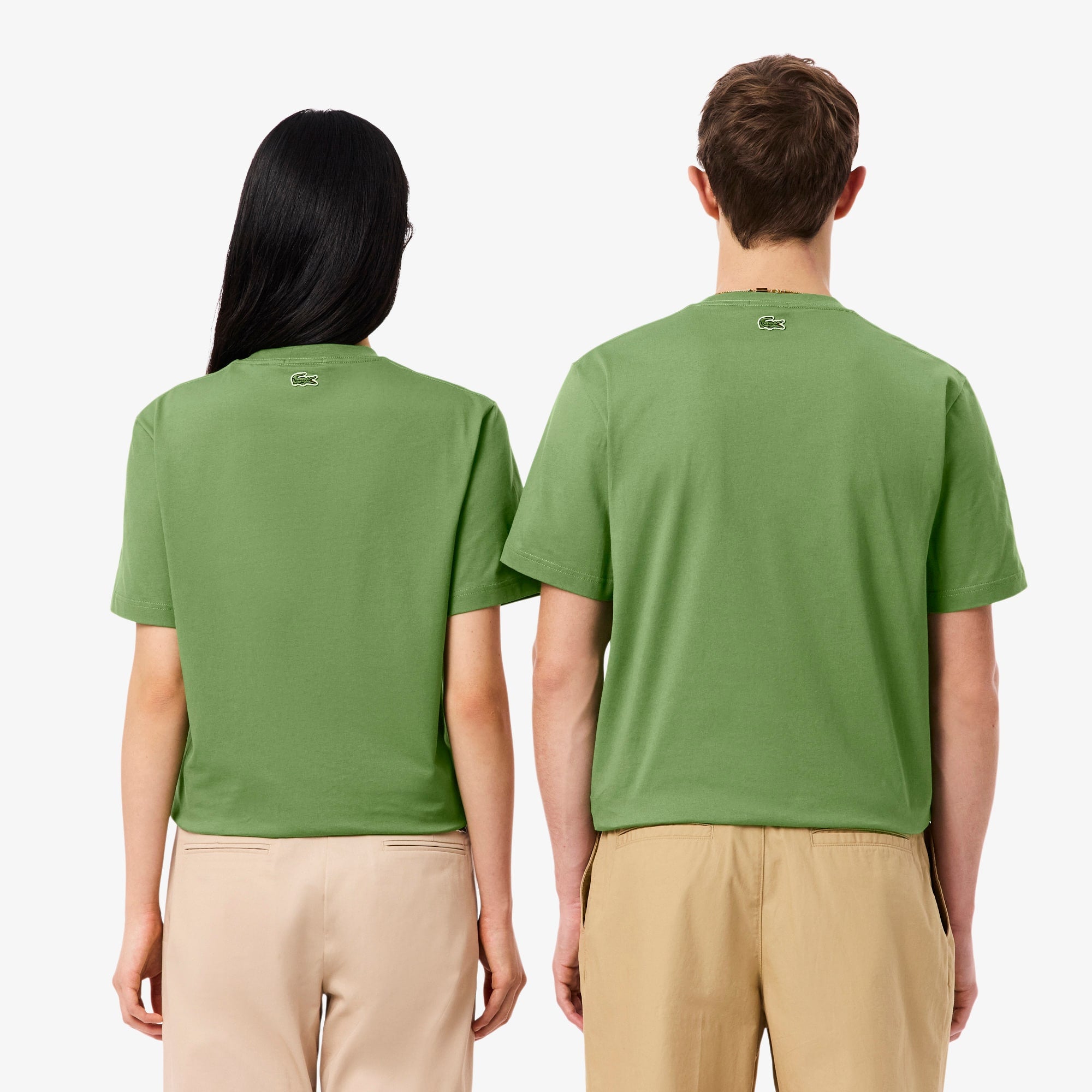 Embossed Branding Jersey T-Shirt - Green