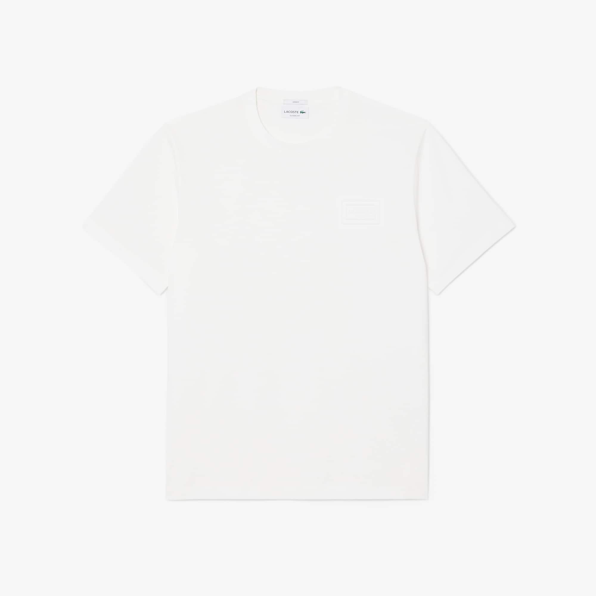 Embossed Branding Jersey T-Shirt - White