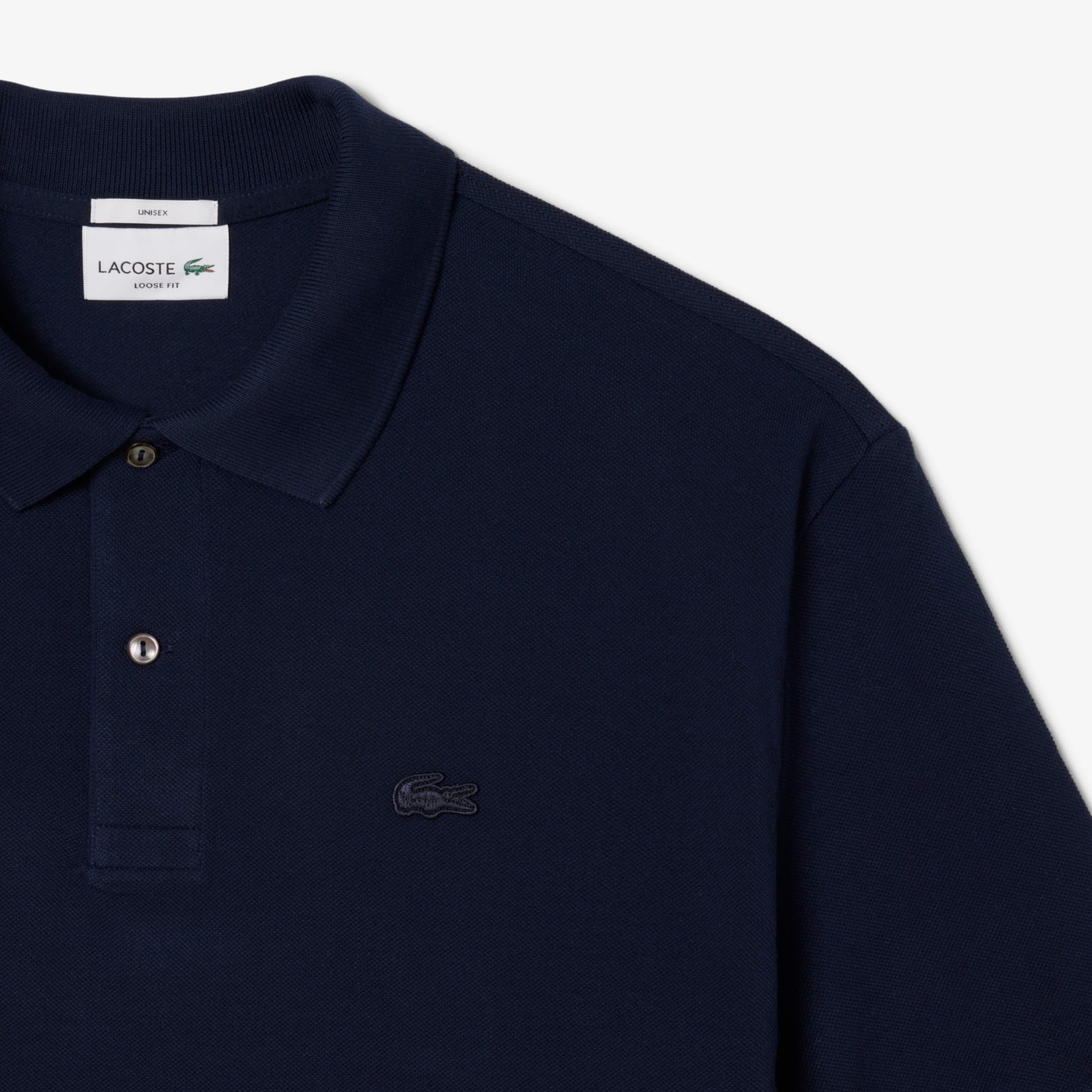 Men's Loose Fit Heavy Piqué Polo - Navy Blue