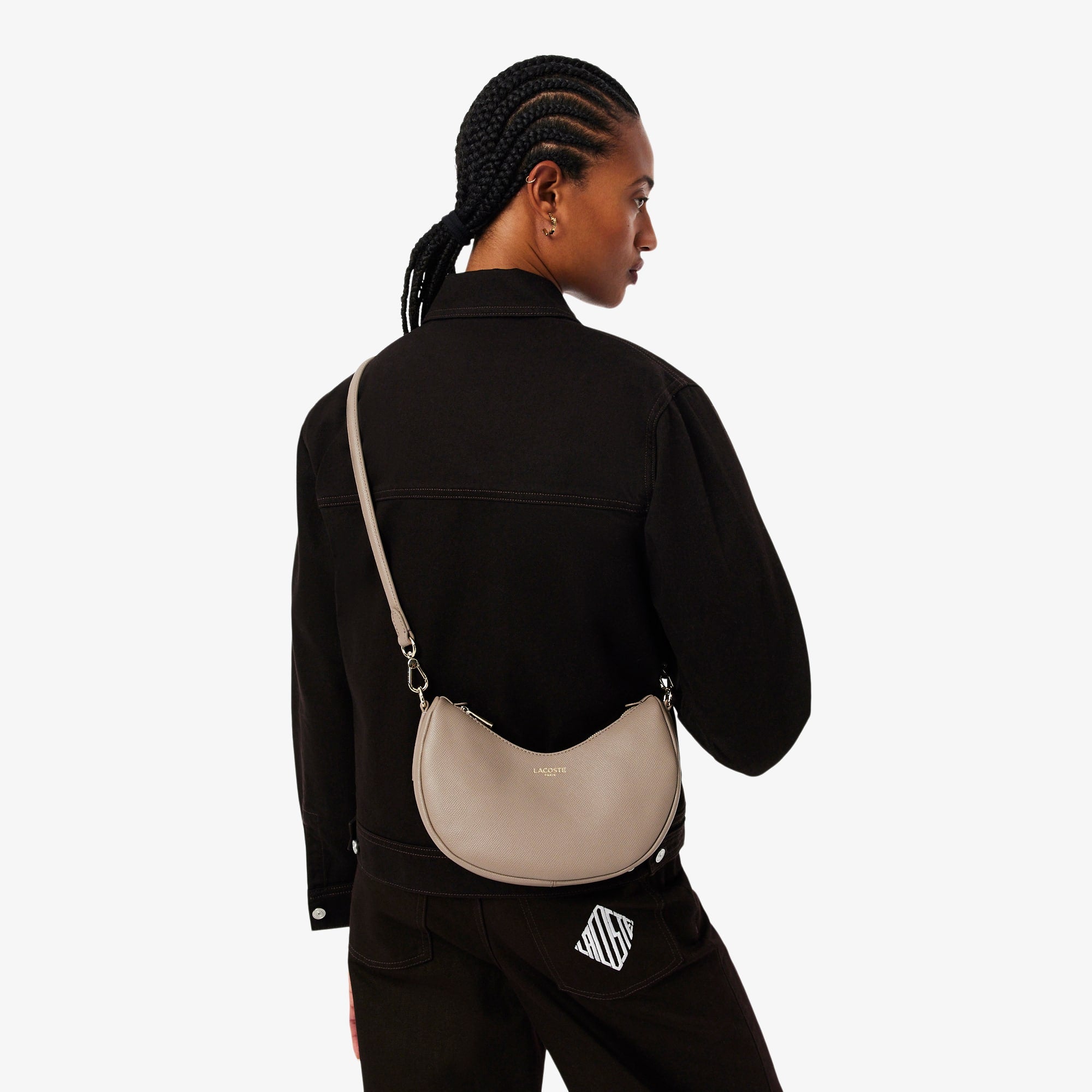 Small Champs-Élysées Half-Moon Bag - Taupe