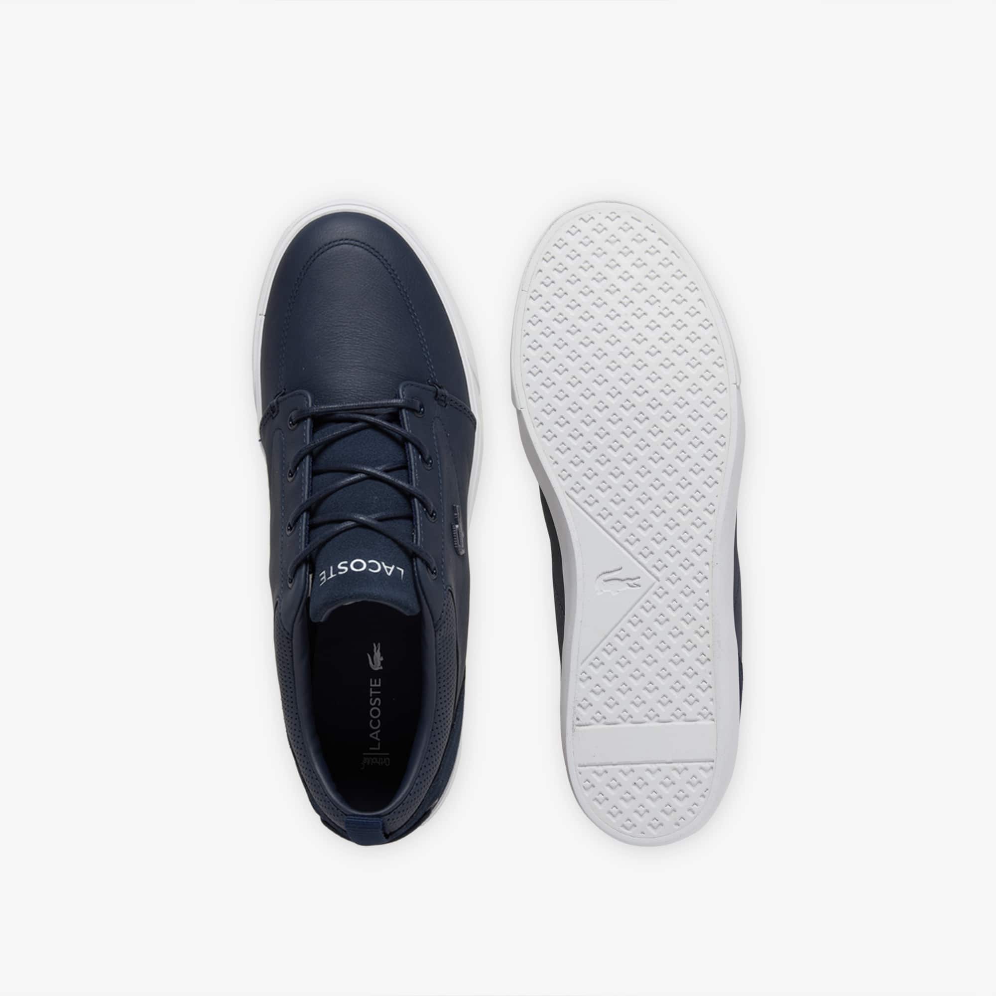 Men's Bayliss Leather Sneakers - NVY/WHT