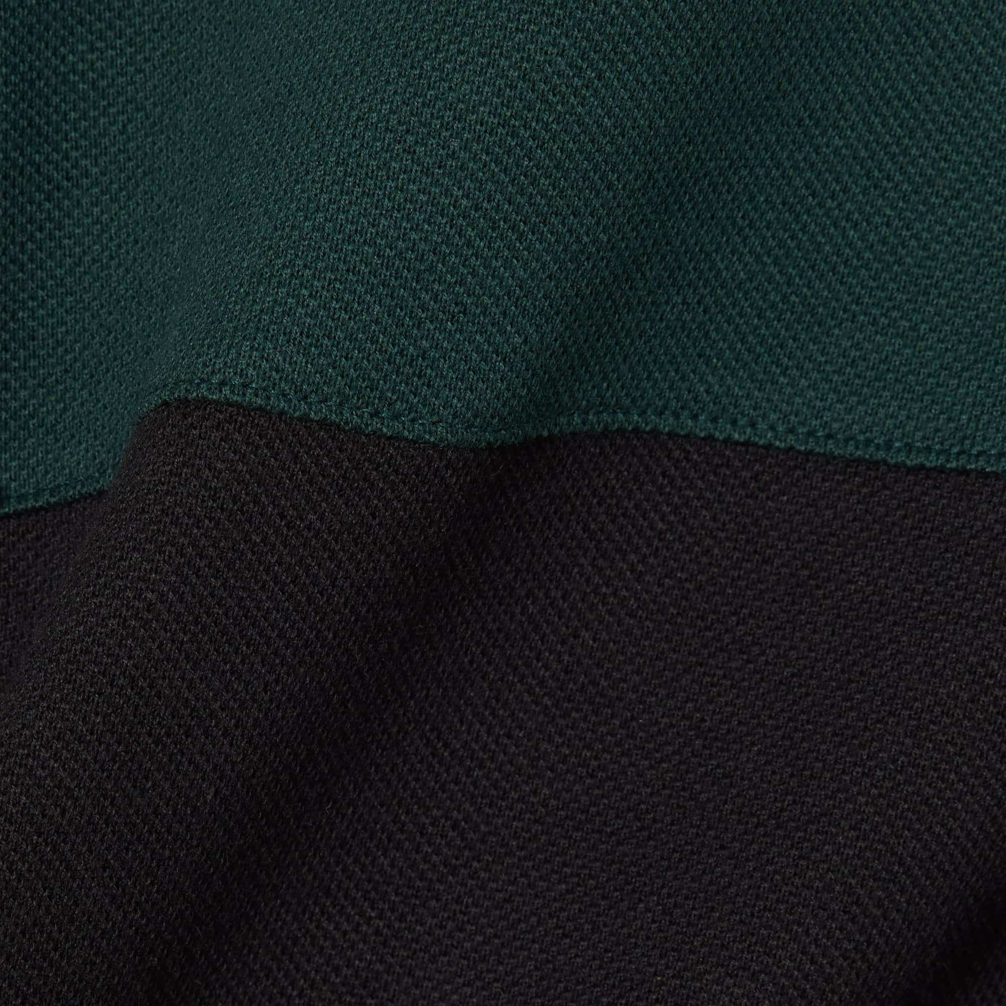 Men's Regular Fit Colorblock Petit Piqué Polo - Black / White / Green
