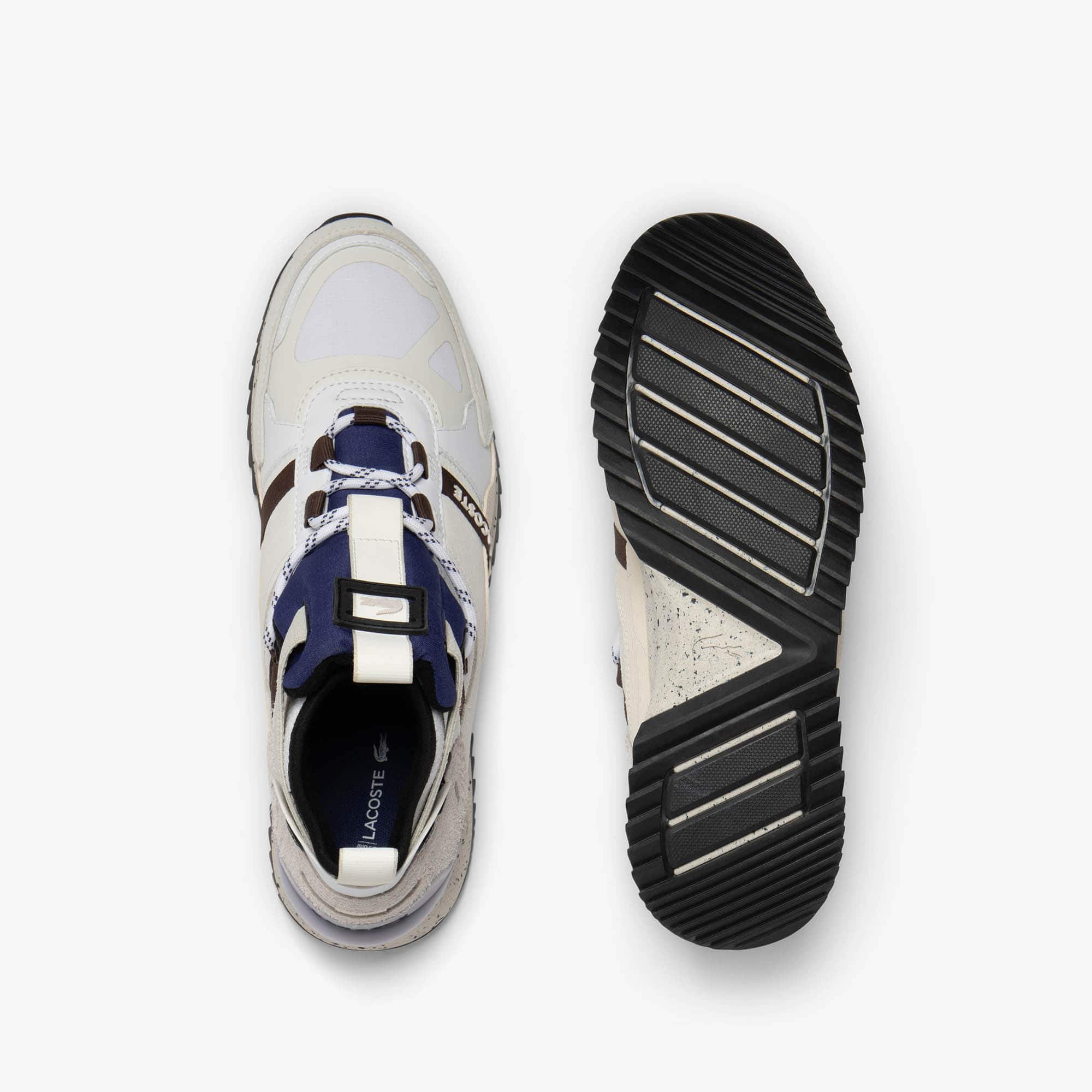 Men’s Suede Leather Run Breaker Boots - WHITE / NAVY
