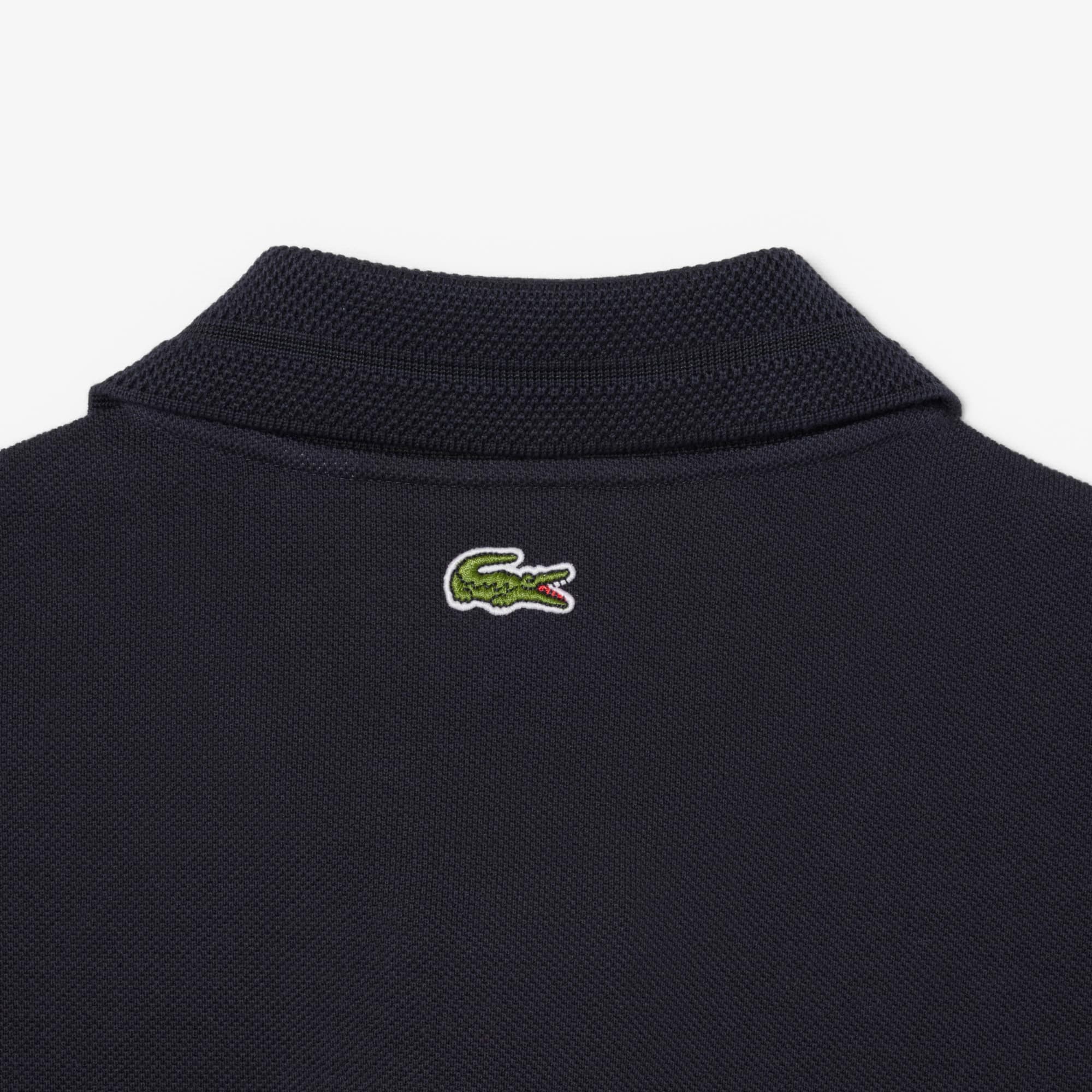 Made In France Classic Fit Badge Polo - Black