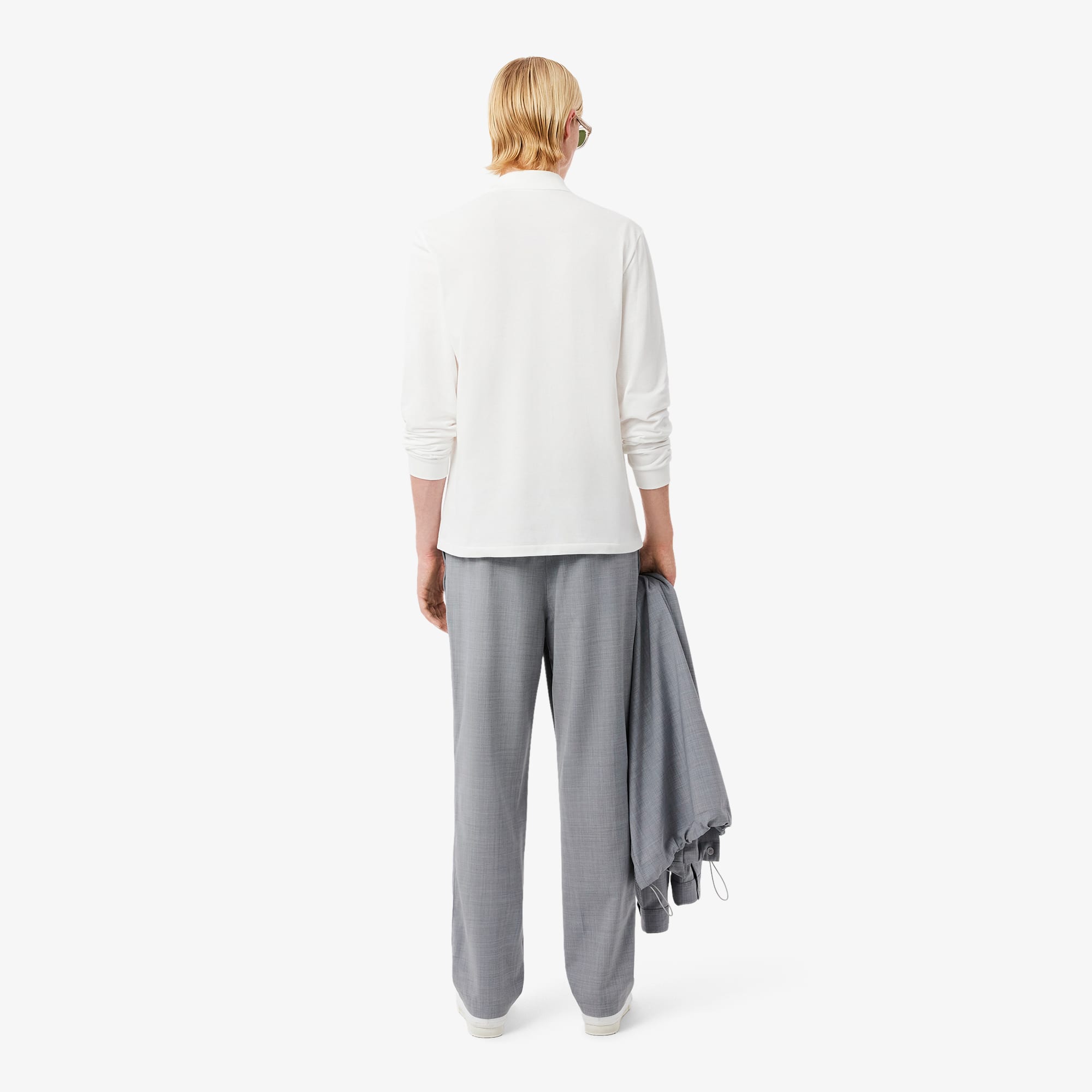 Men's Regular Fit Wool Flannel Chino Pants - Light Grey