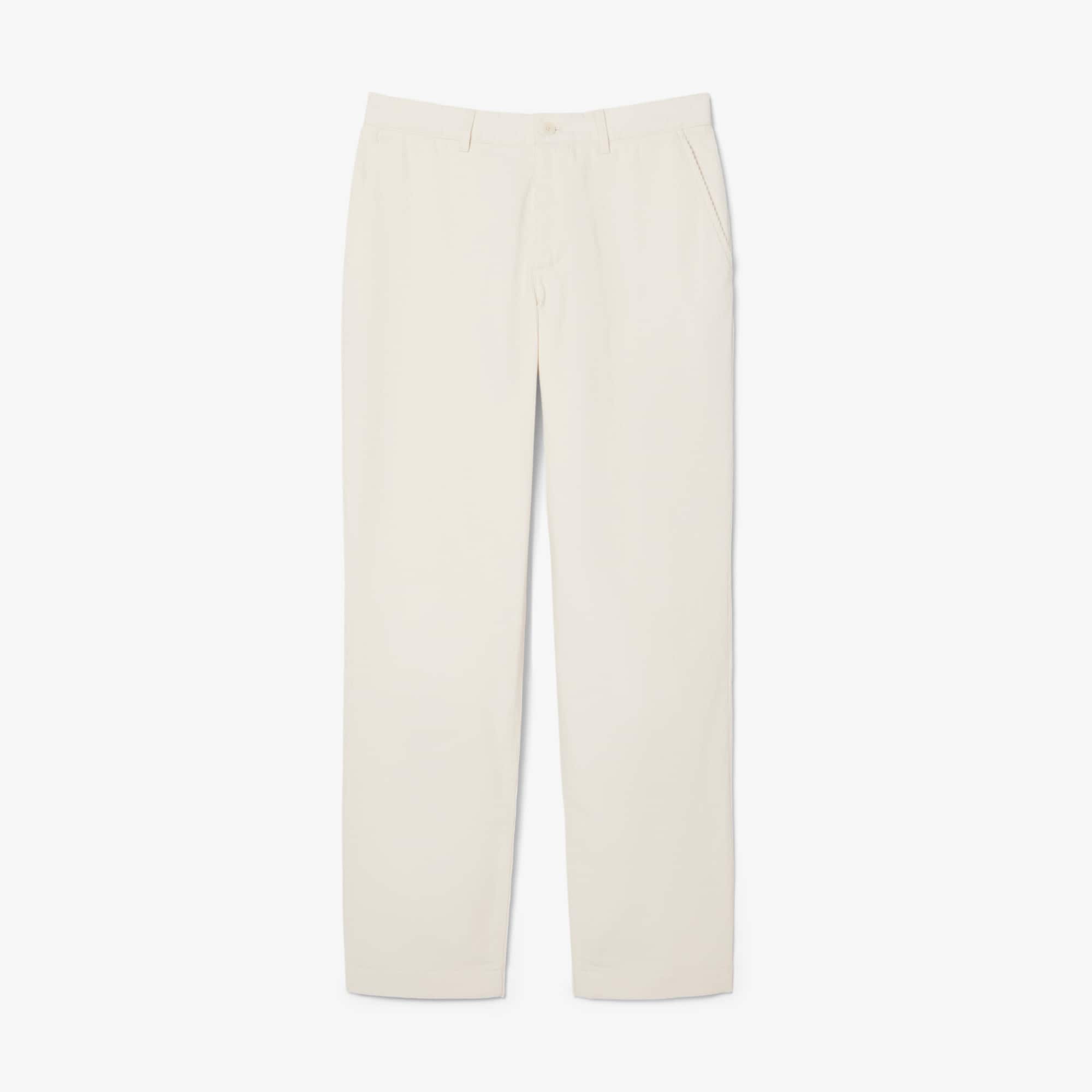 Men's Regular Fit Corduroy Chino Pants - Cream