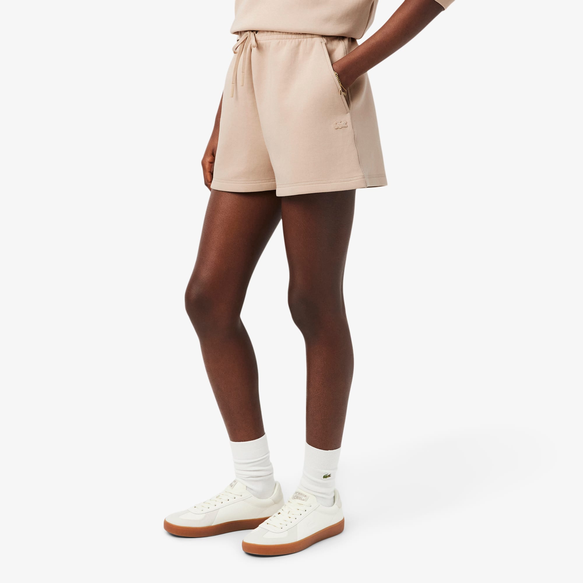 Double Face Jersey Shorts - Beige