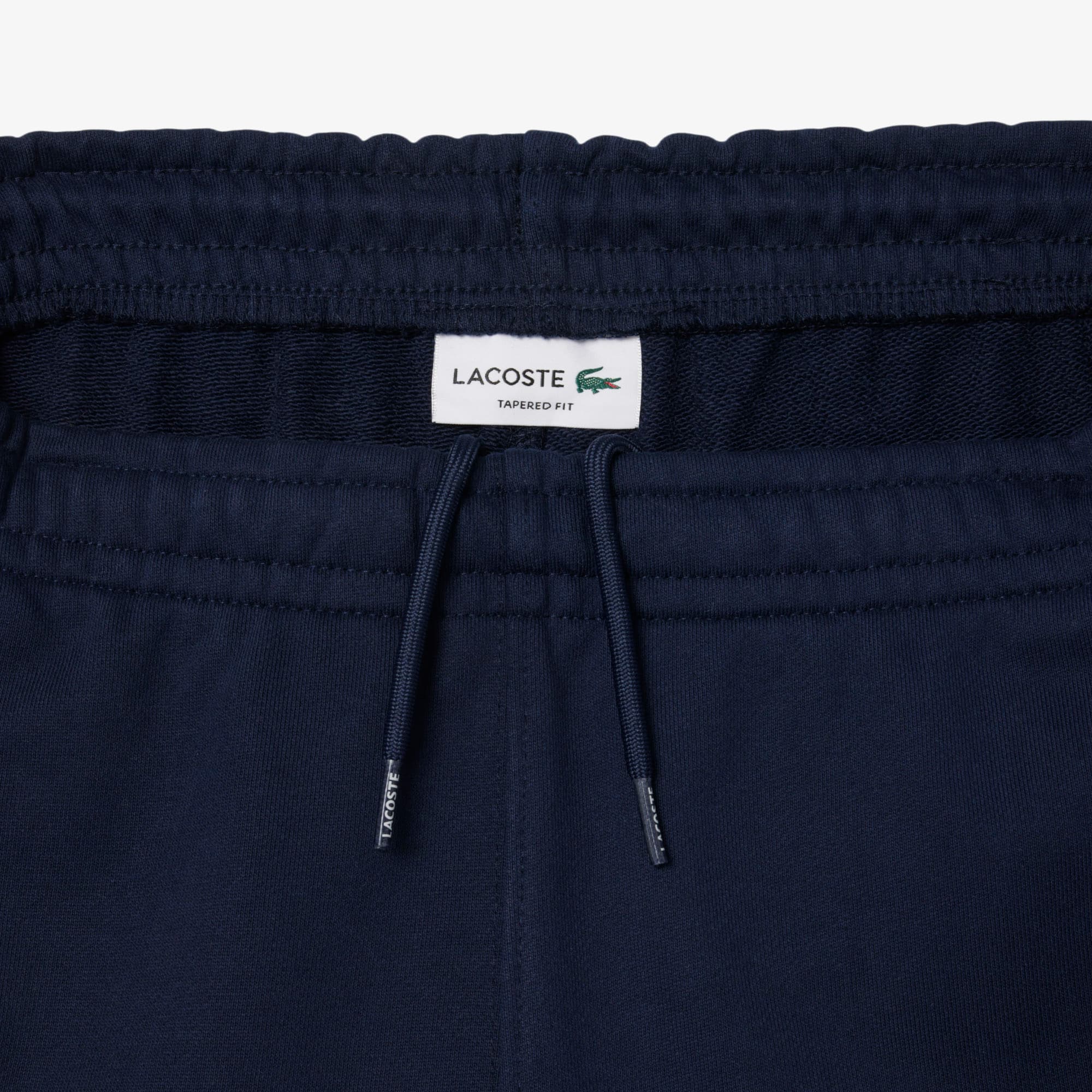 Men's Tapered Leg Fleece Sweatpants - Navy Blue / White / Brown