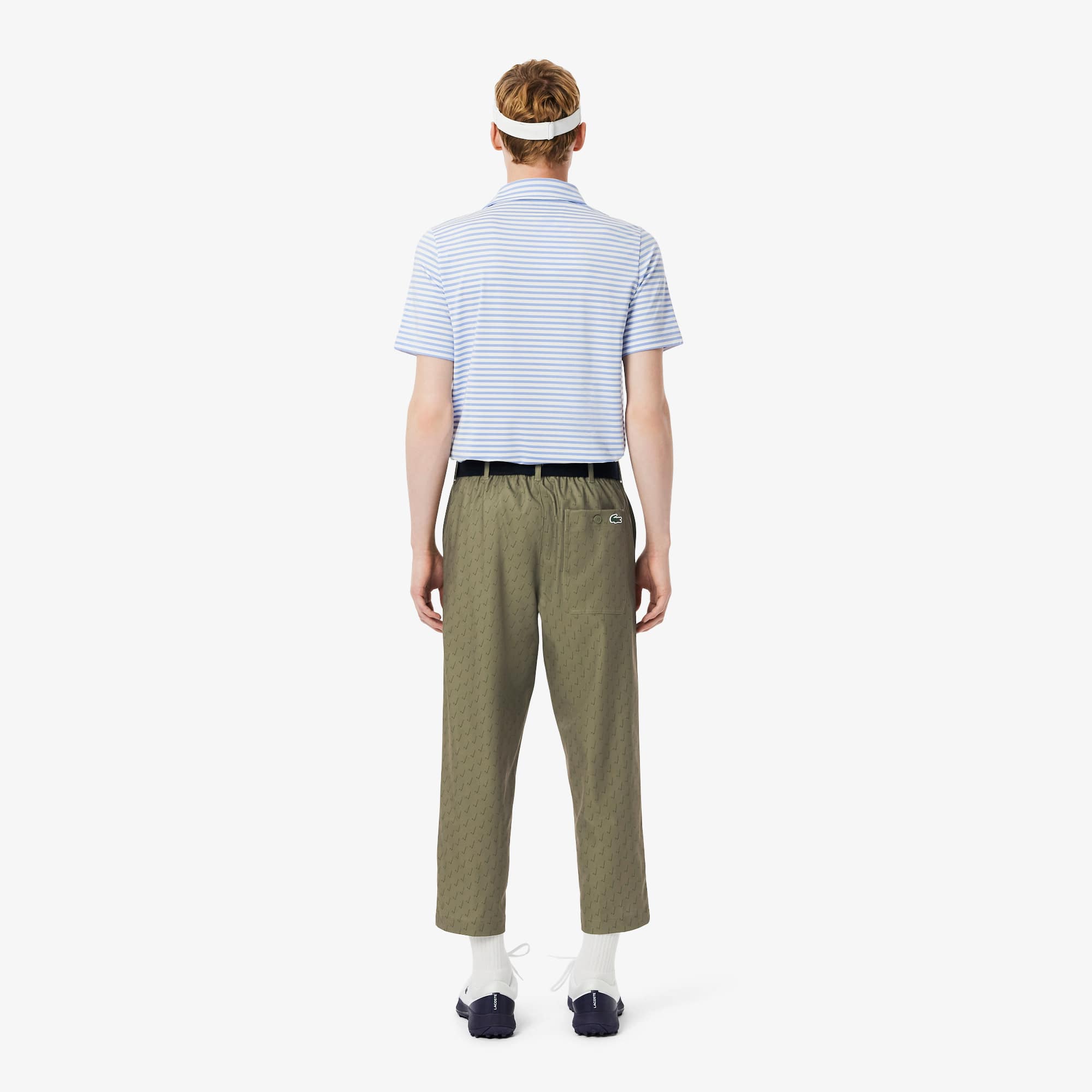 Men's Ultra Dry Cropped Golf Pants - Khaki Green / Green