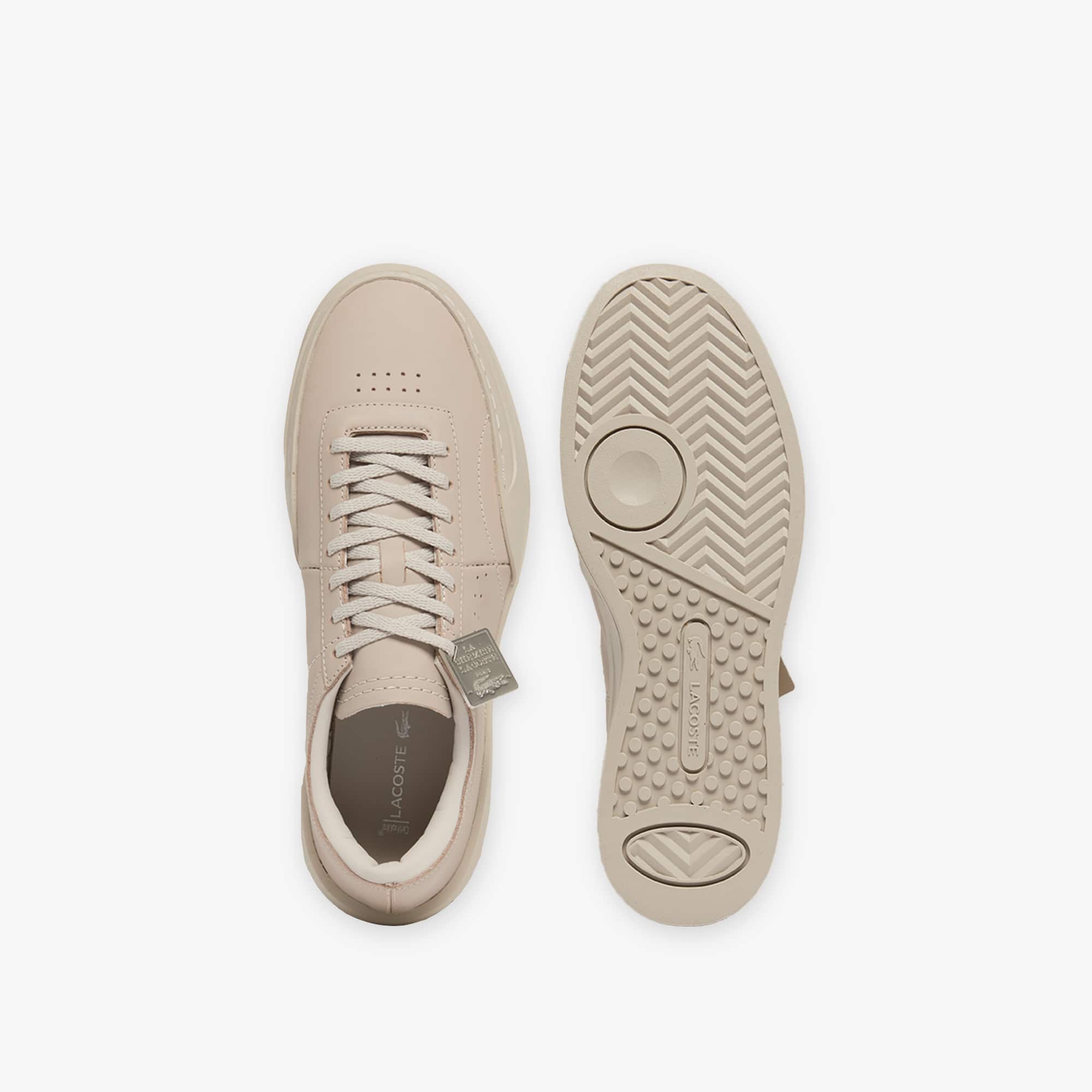 Men's Aura Club Leather Sneakers - GRY/GRY