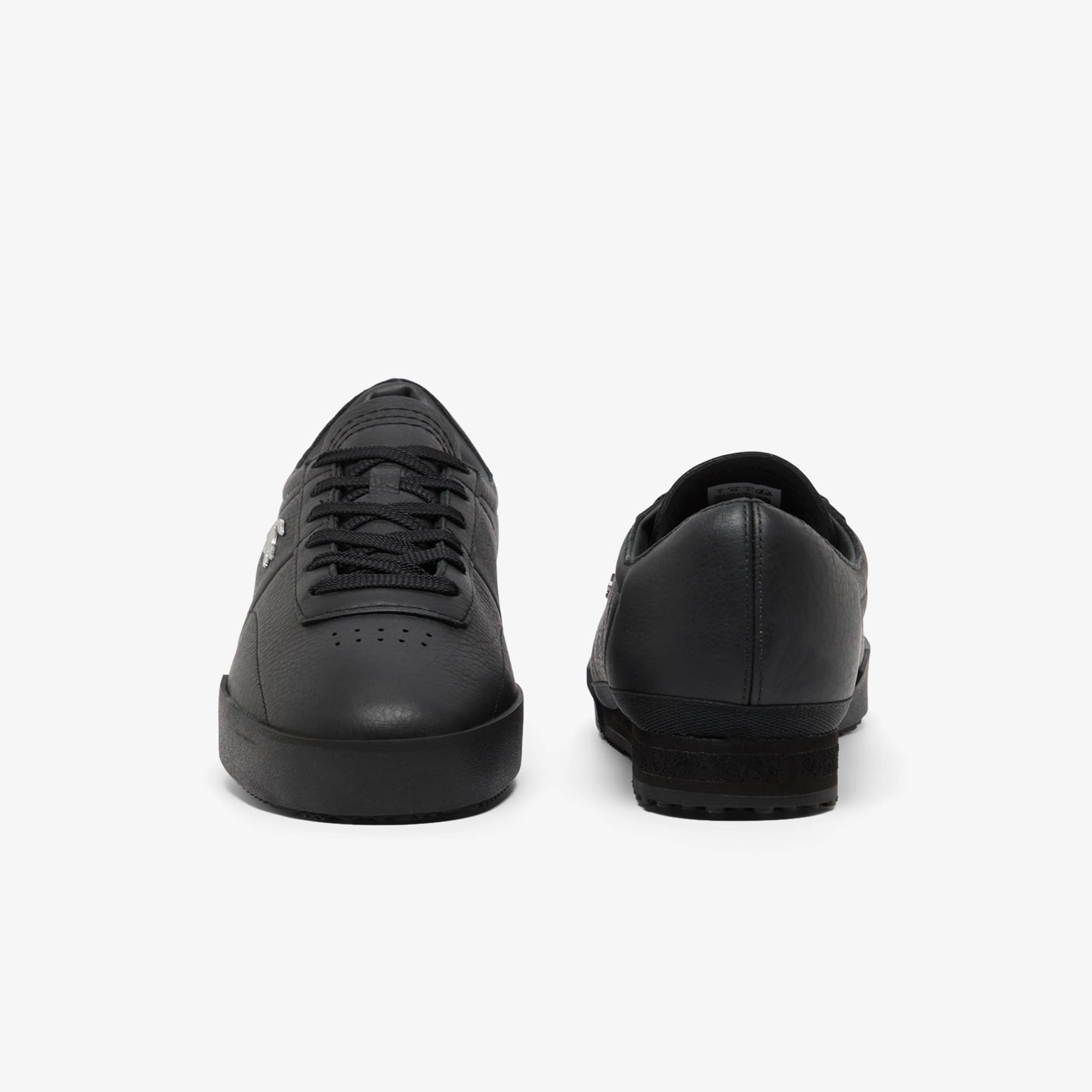 Men's Aura Leather Sneakers - BLK/BLK