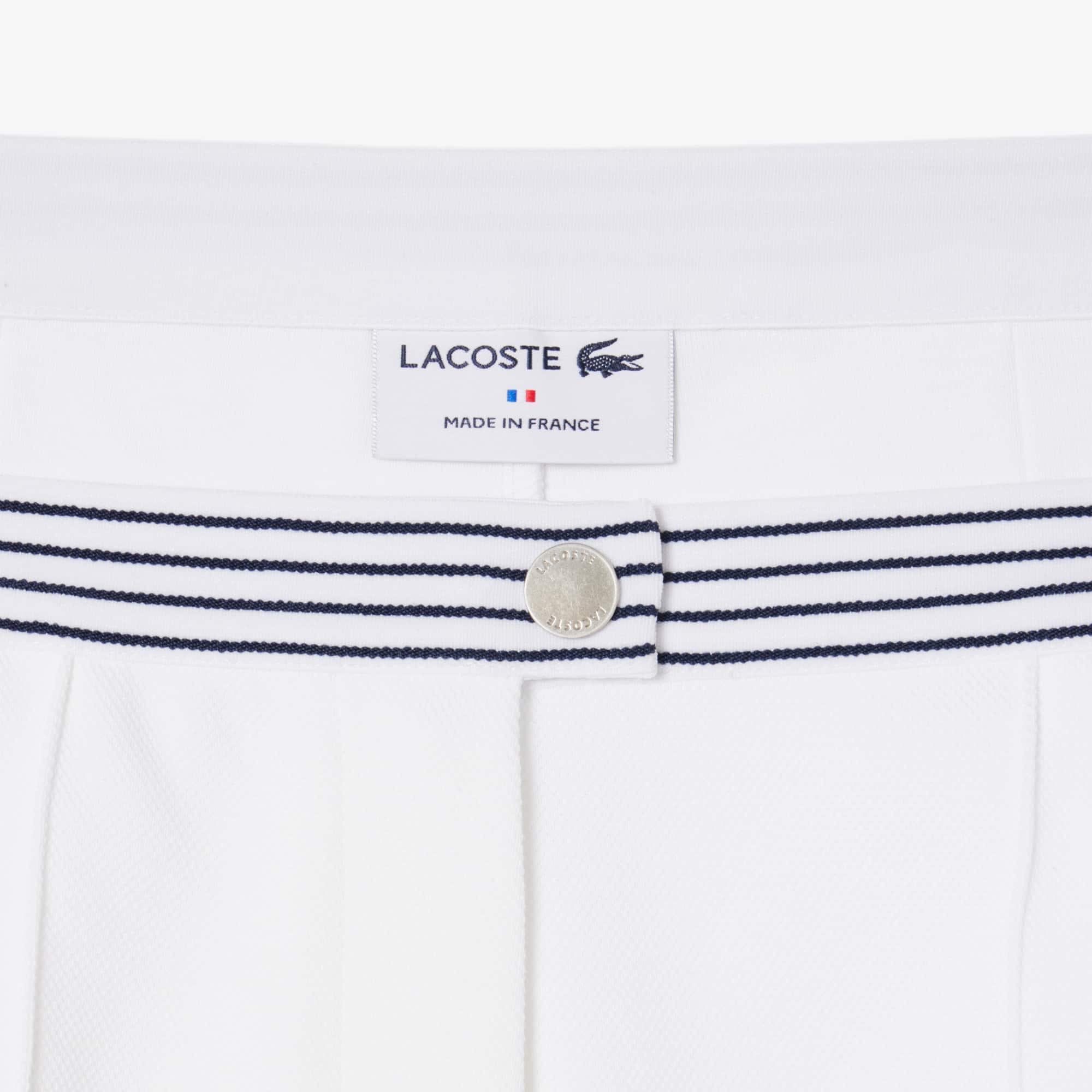 Made In France Piqué Shorts - White / Navy Blue