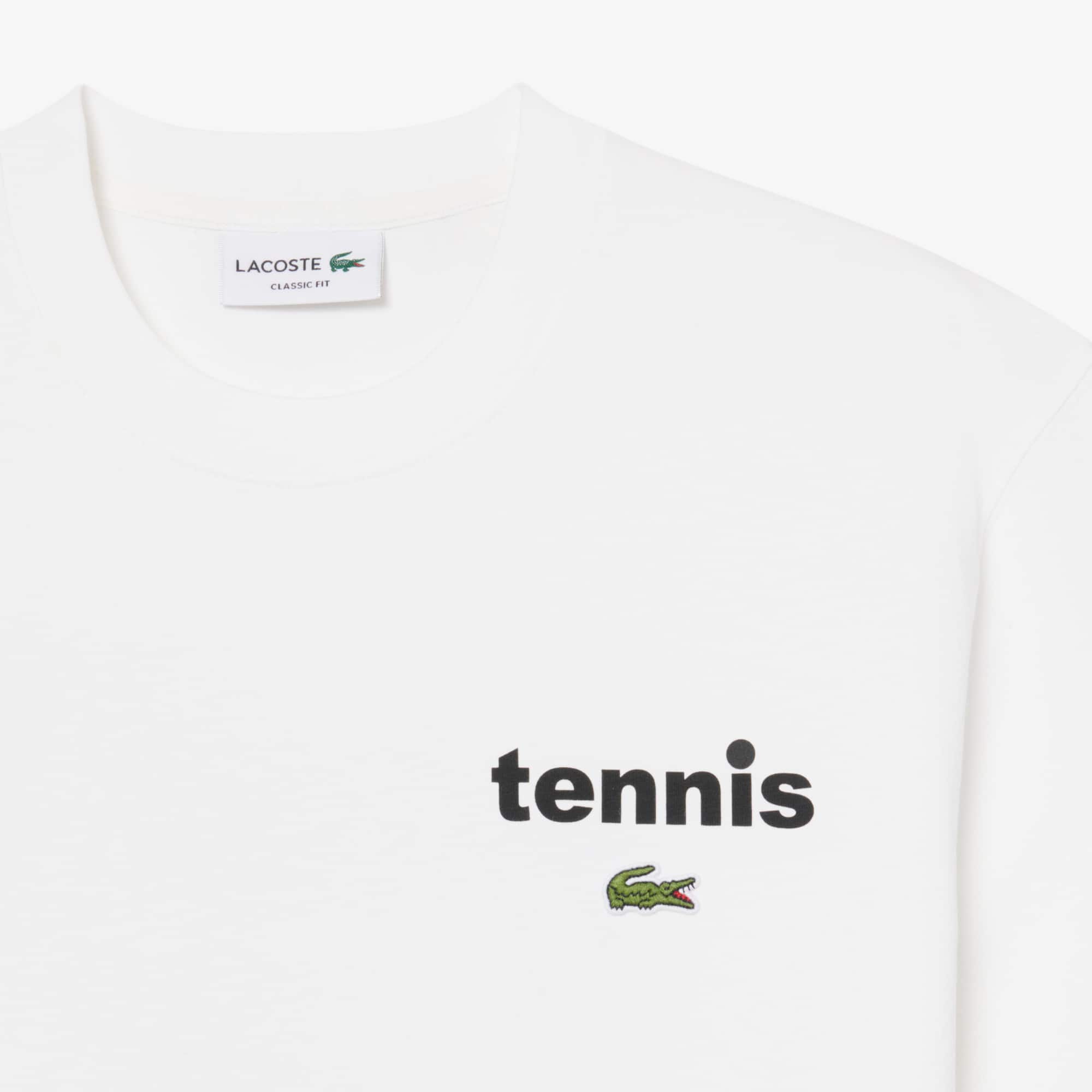 Print Cotton T-Shirt - White
