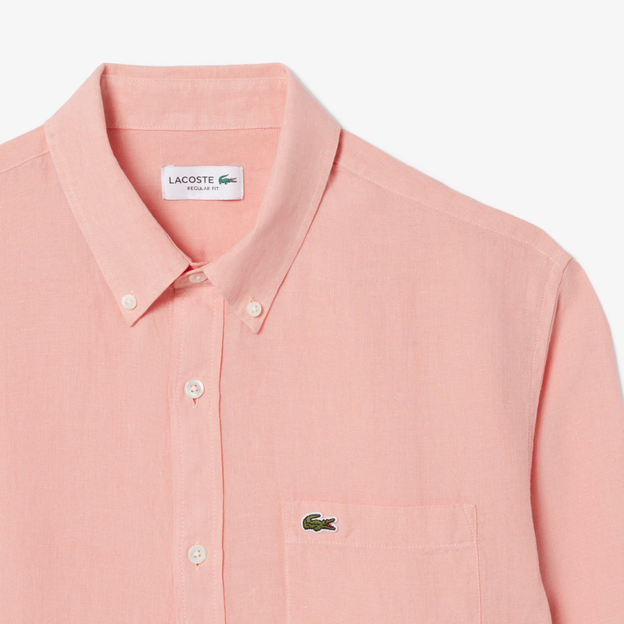 Men's Regular Fit Linen Shirt - Rose