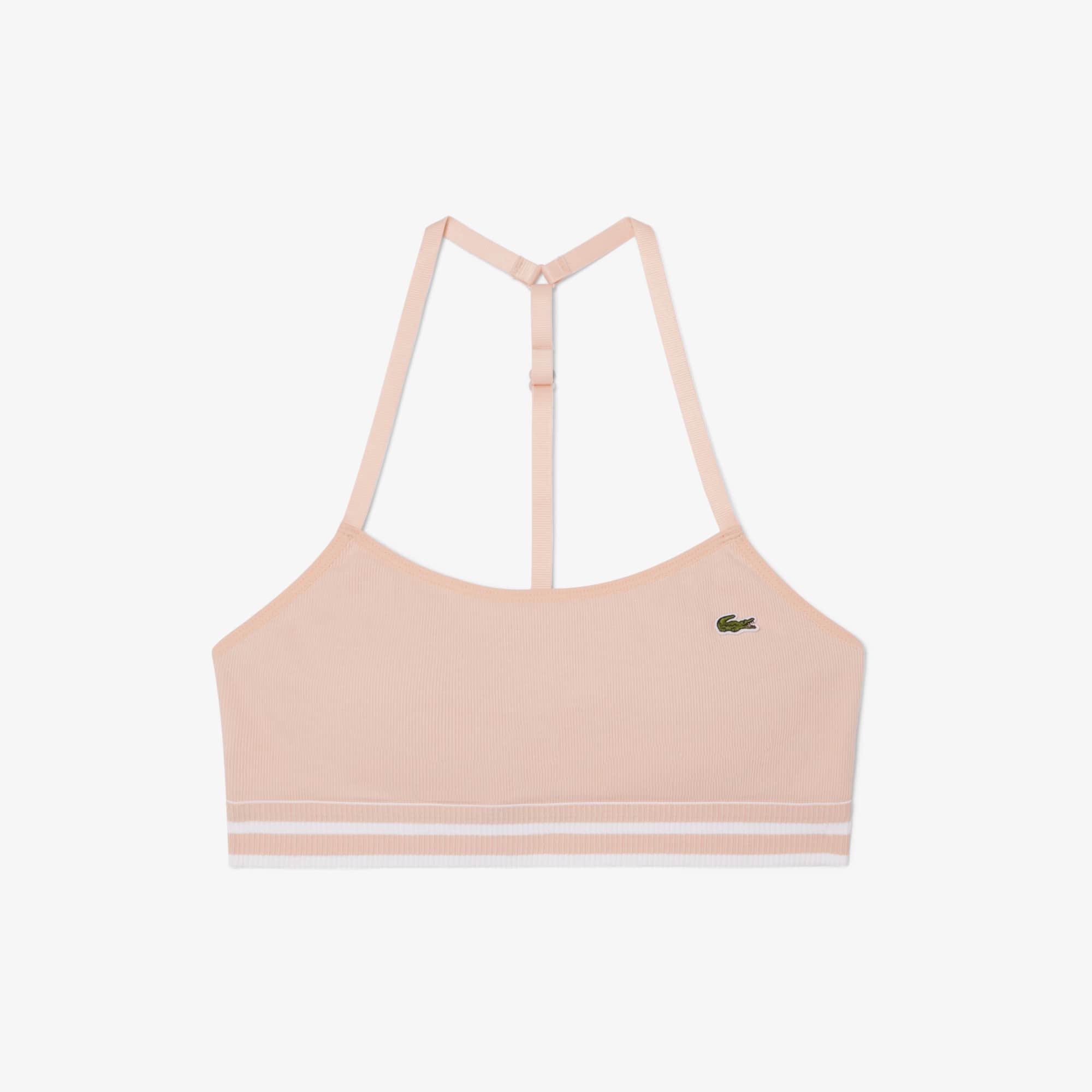 Ribbed Cotton Bralette - Rose