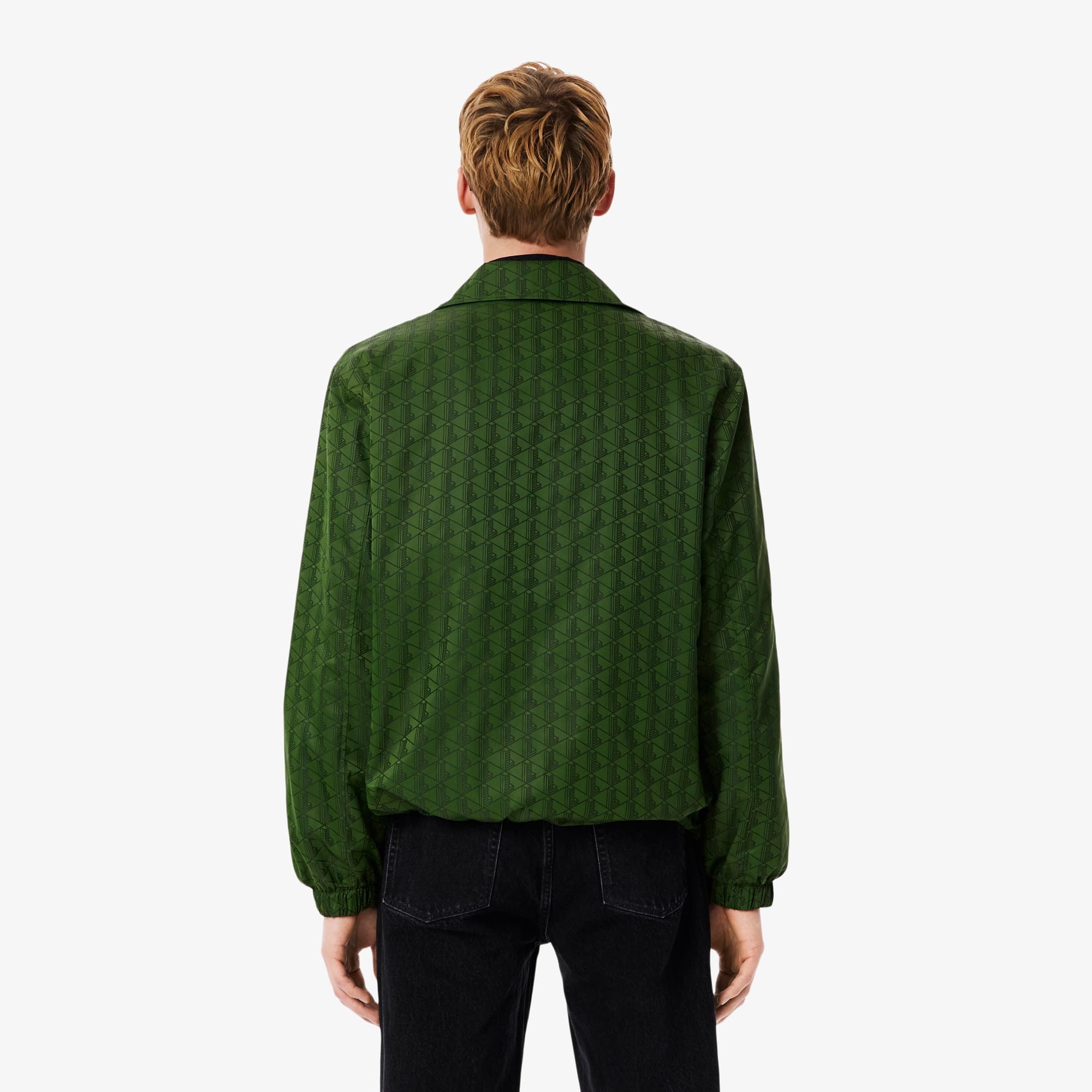 Men's Reversible Monogram Jacket - Pine green