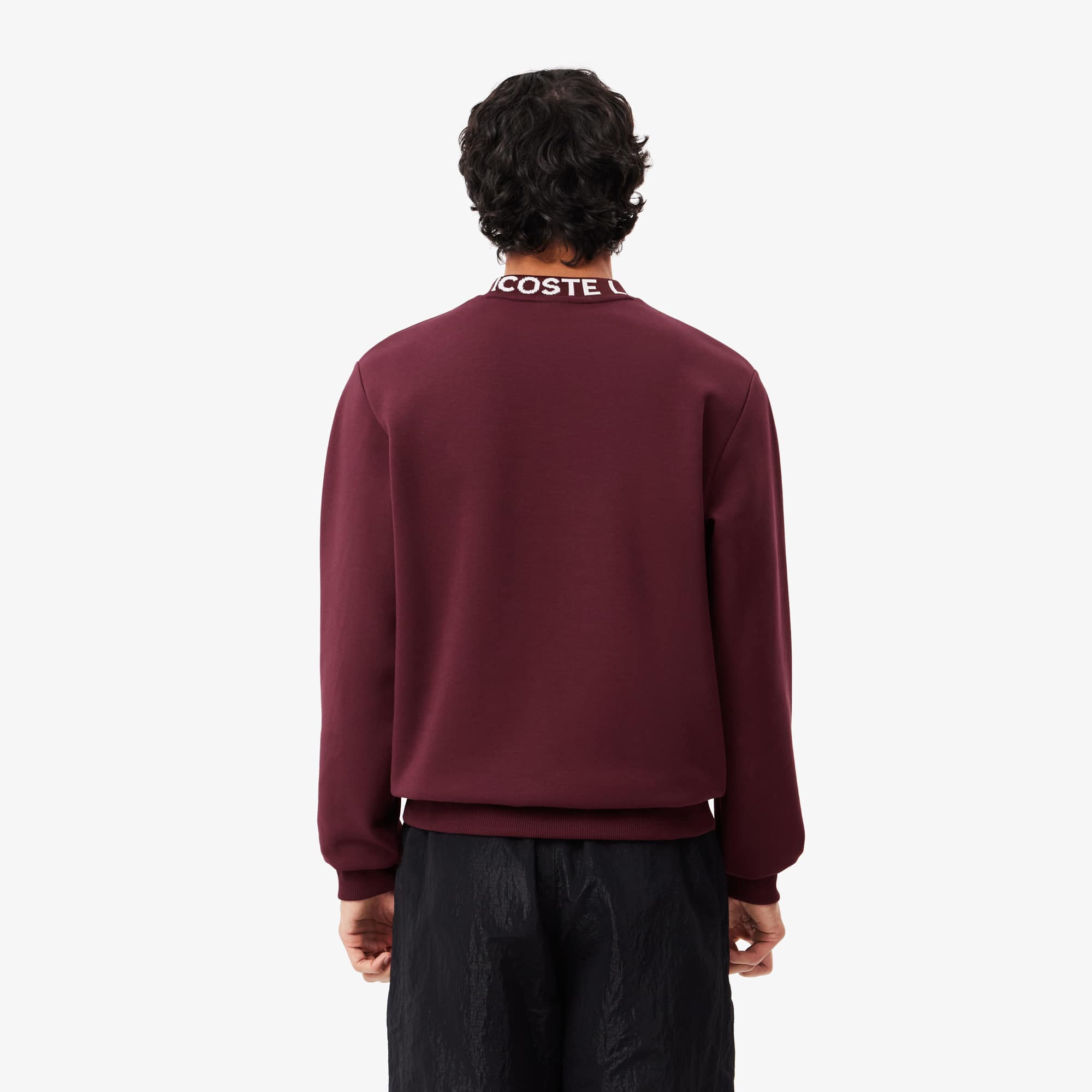 Men's Logo Crew Neck Sweatshirt - Bordeaux dark