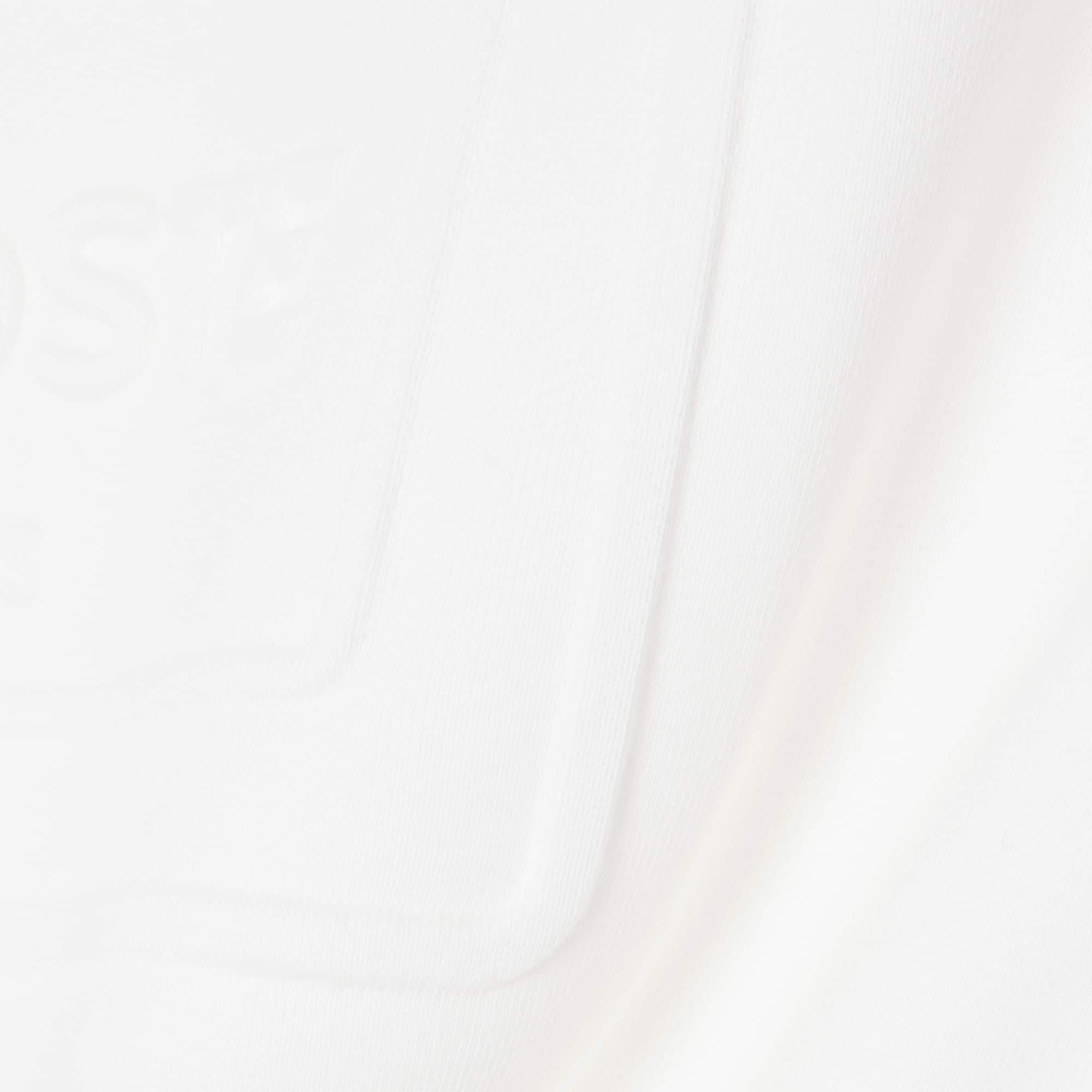 Embossed Fleece Sweatshirt - White