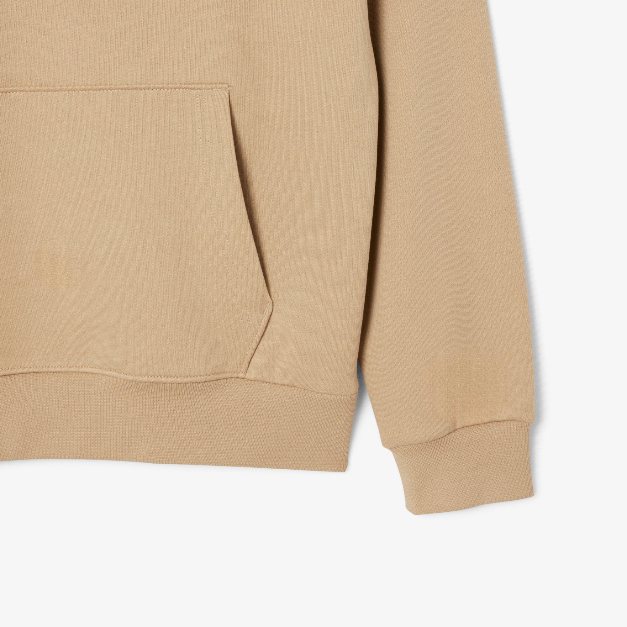 Men's Cotton Fleece Hoodie - Beige