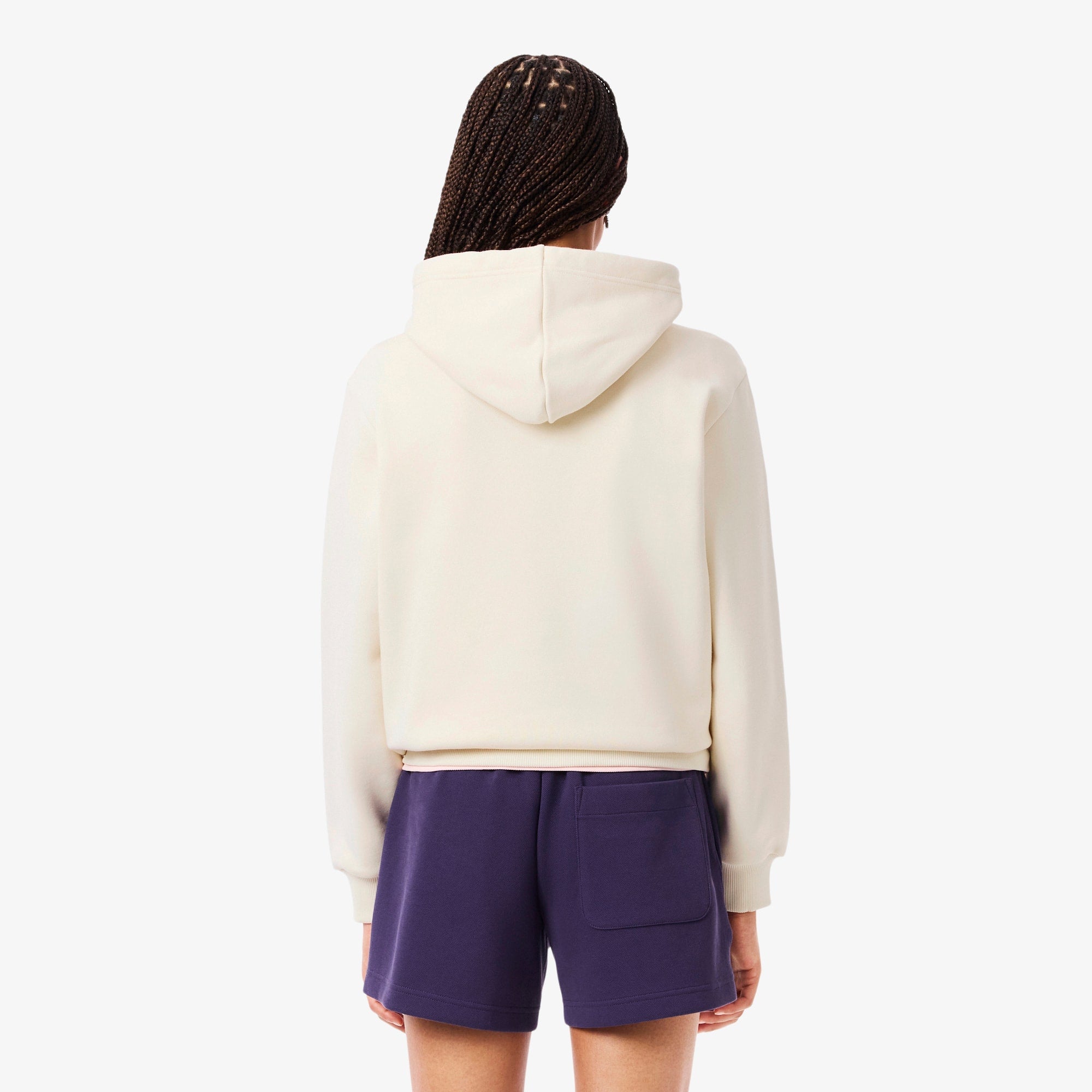 Women's Fleece Logo Hoodie - Cream
