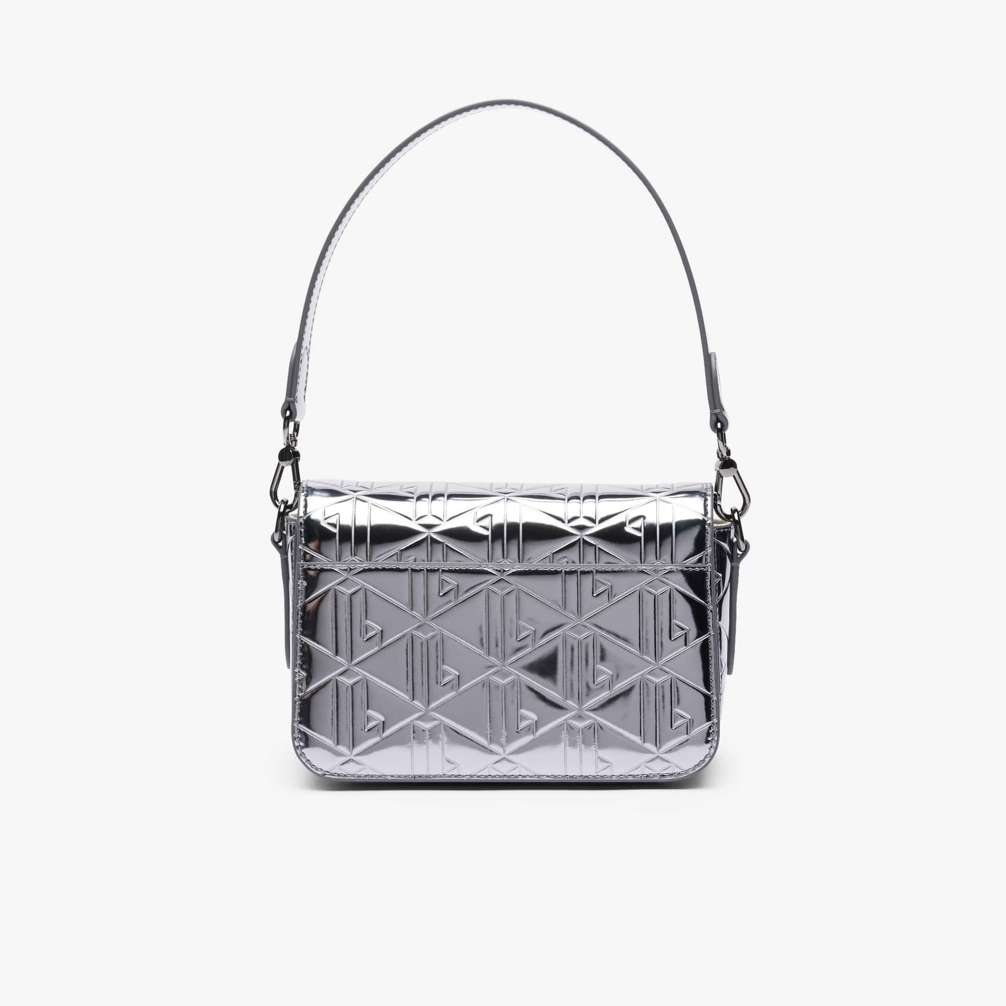 Metallic Shoulder Bag - SHINY DARK SILVER