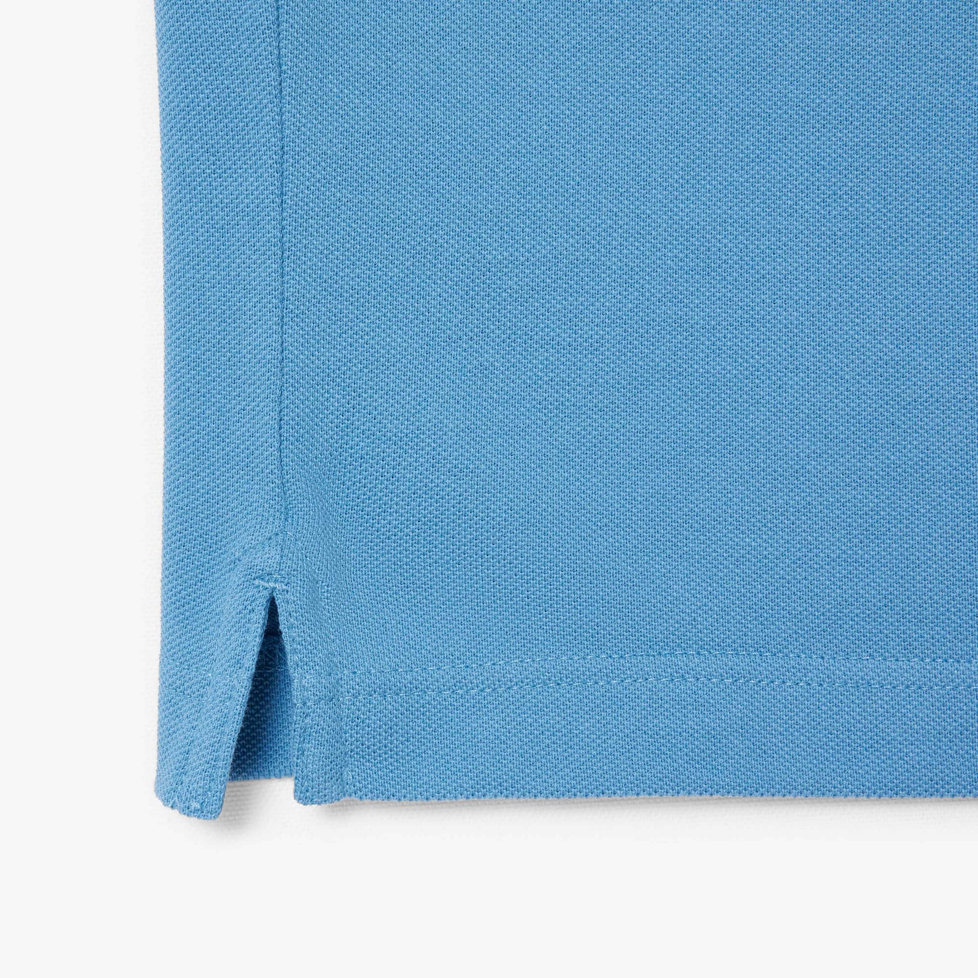 Men's Slim Fit Piqué Polo - Bleu