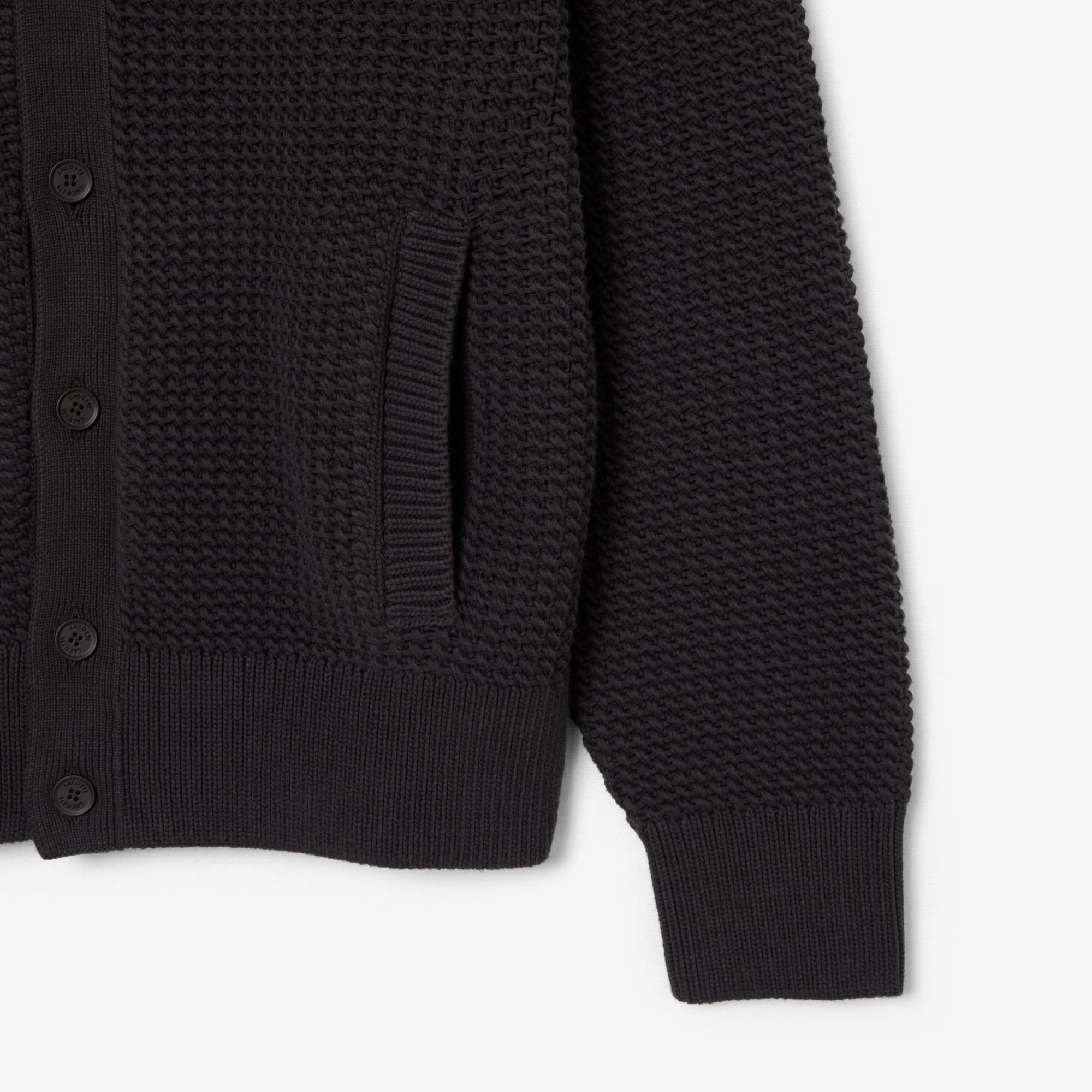 Chunky Knit Textured Jacket - Brown
