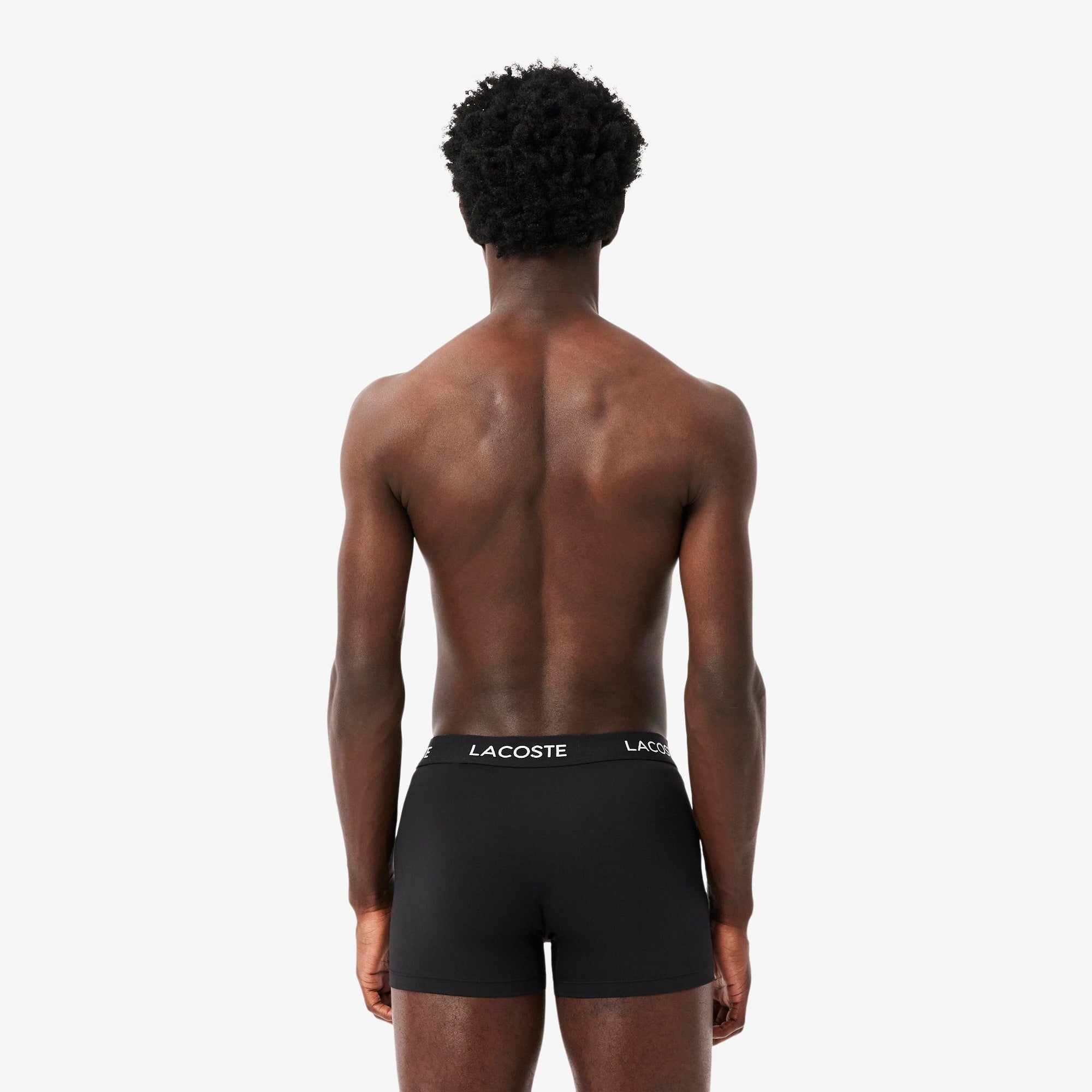 Men's 3-Pack Microfiber Trunks - Black / Grey / White