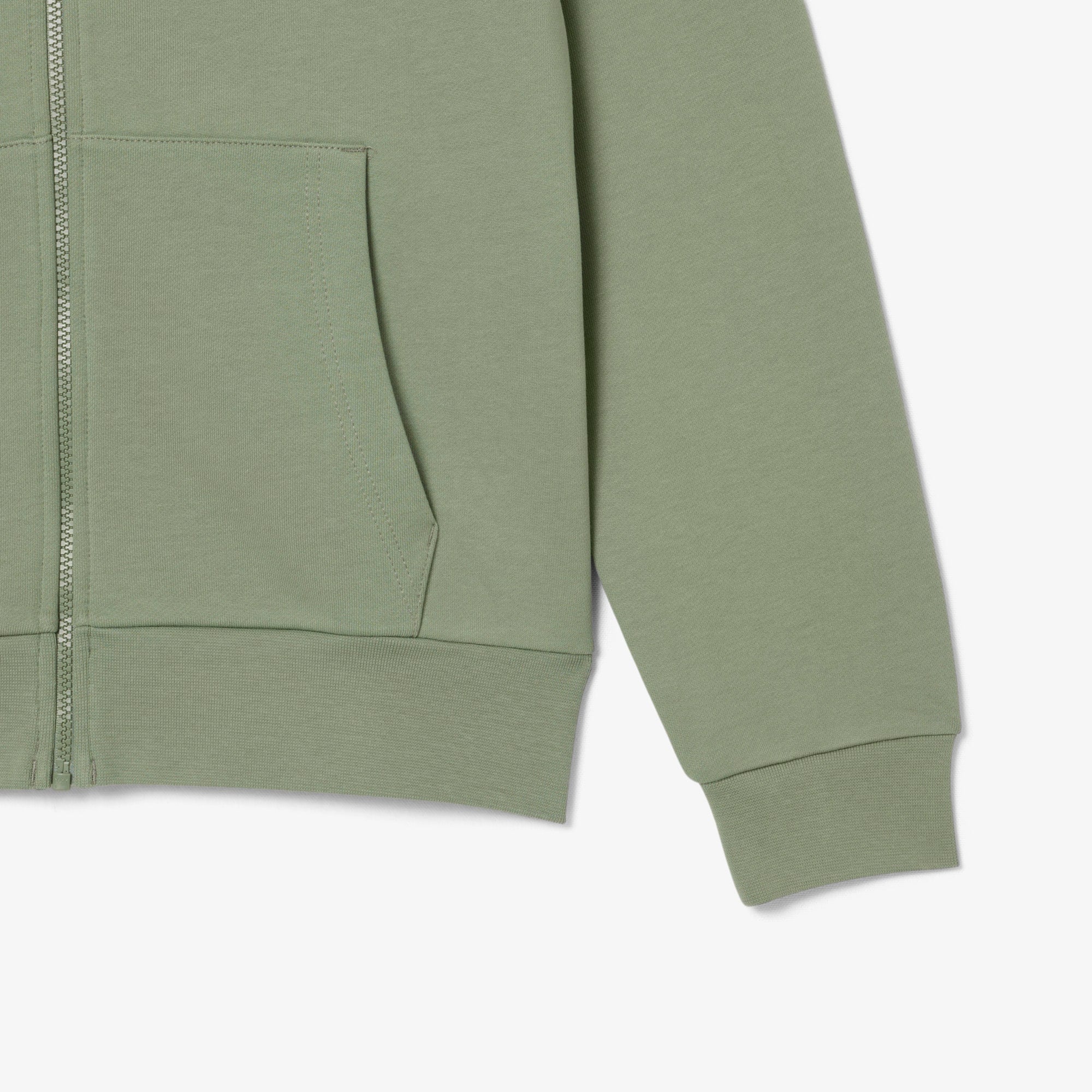 Men's Classic Fit Zip-Up Fleece Sweatshirt - Green