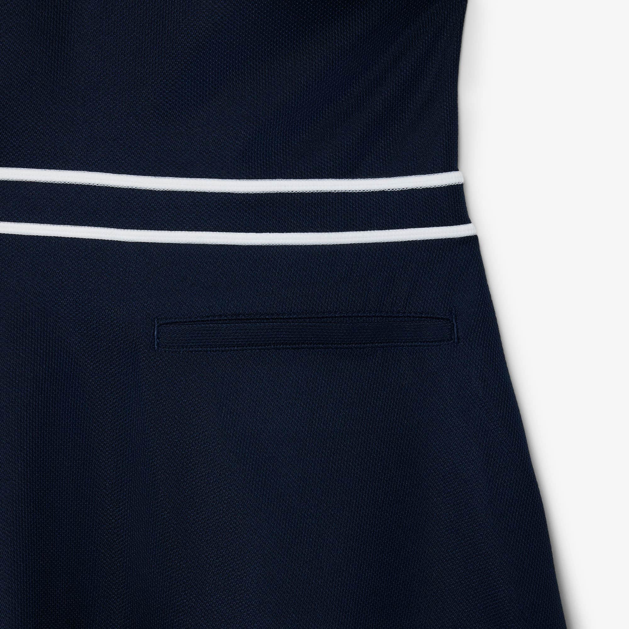 Women's Ultra Dry Heritage Trim Golf Dress - Navy Blue / White / Navy Blue