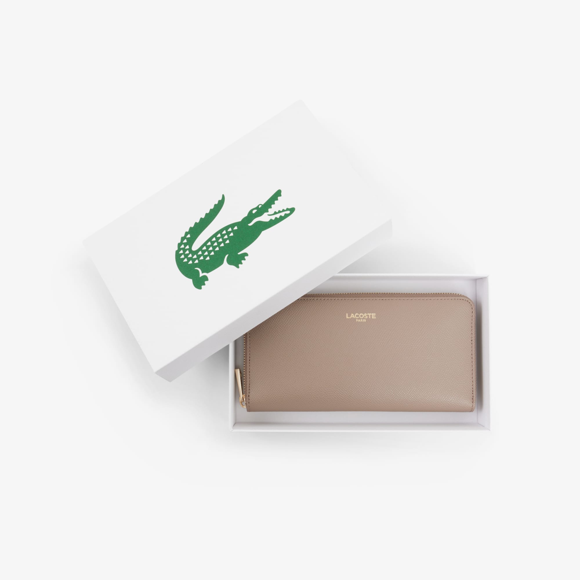 Champs-Élysées Zipped Billfold - Taupe