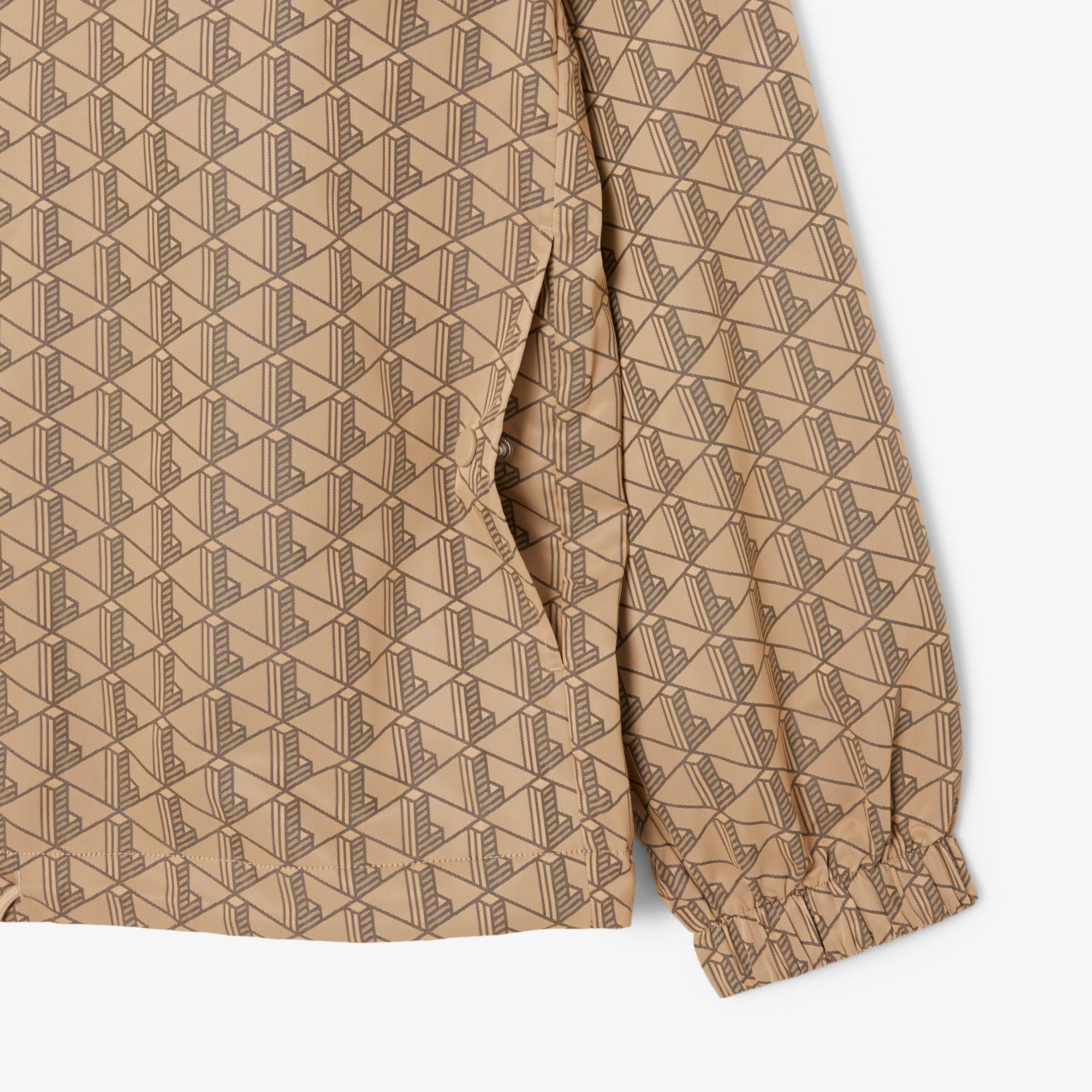 Men's Reversible Monogram Jacket - Beige