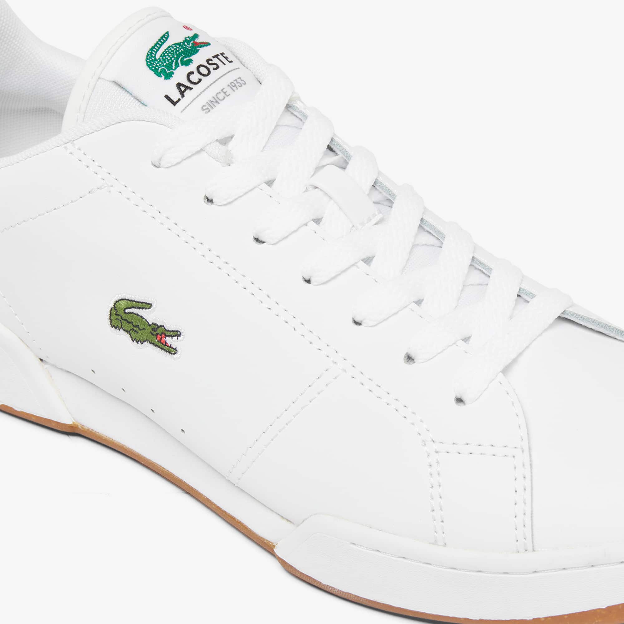 Men's Carnaby Cup Leather Sneakers - WHITE/DARK GREEN