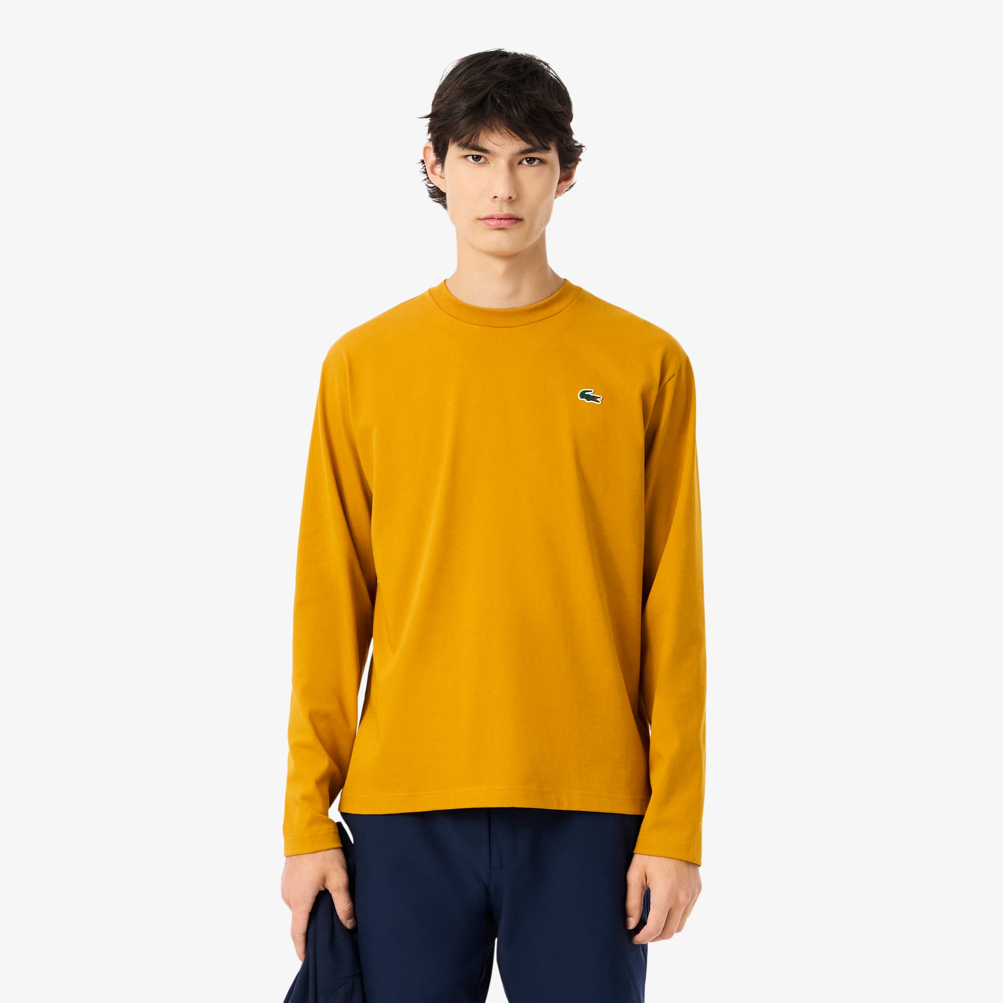 Men's Ultra Dry Long Sleeve Golf T-Shirt - Orange