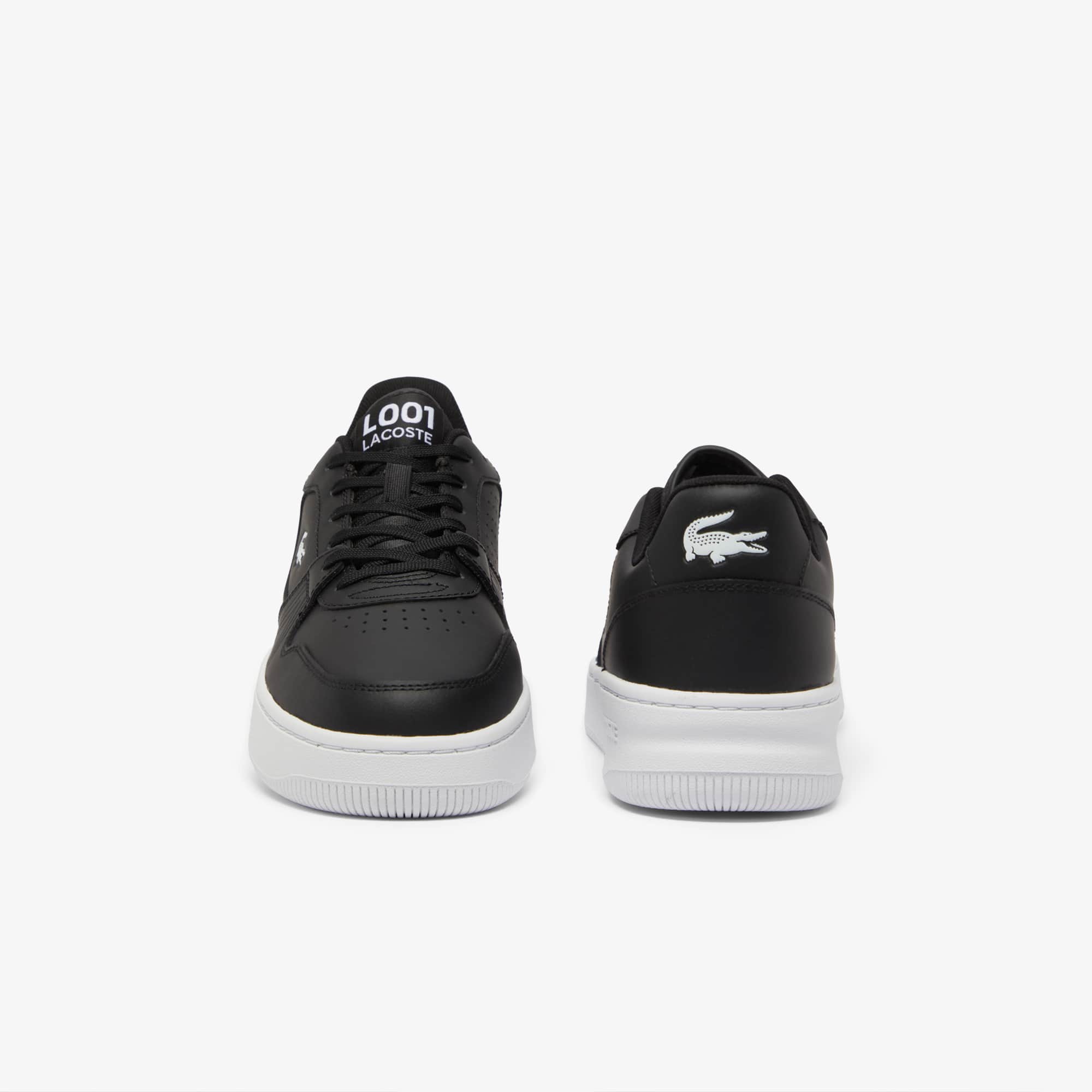 Men's L001 Set Leather Sneakers - Black & White