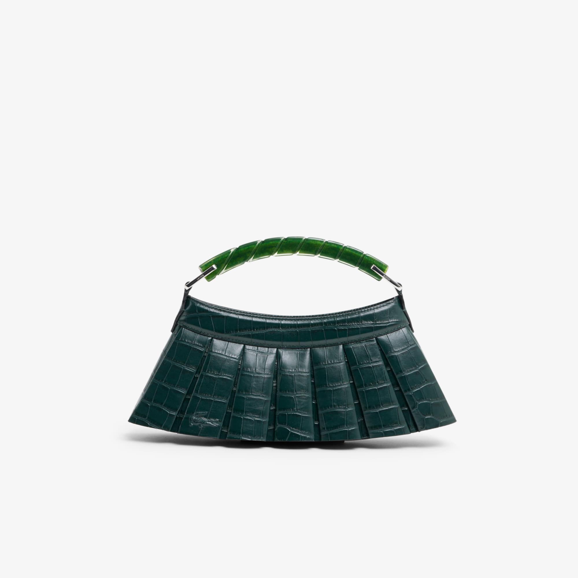 Runway H Lenglen Effect Leather Bag - Green gables