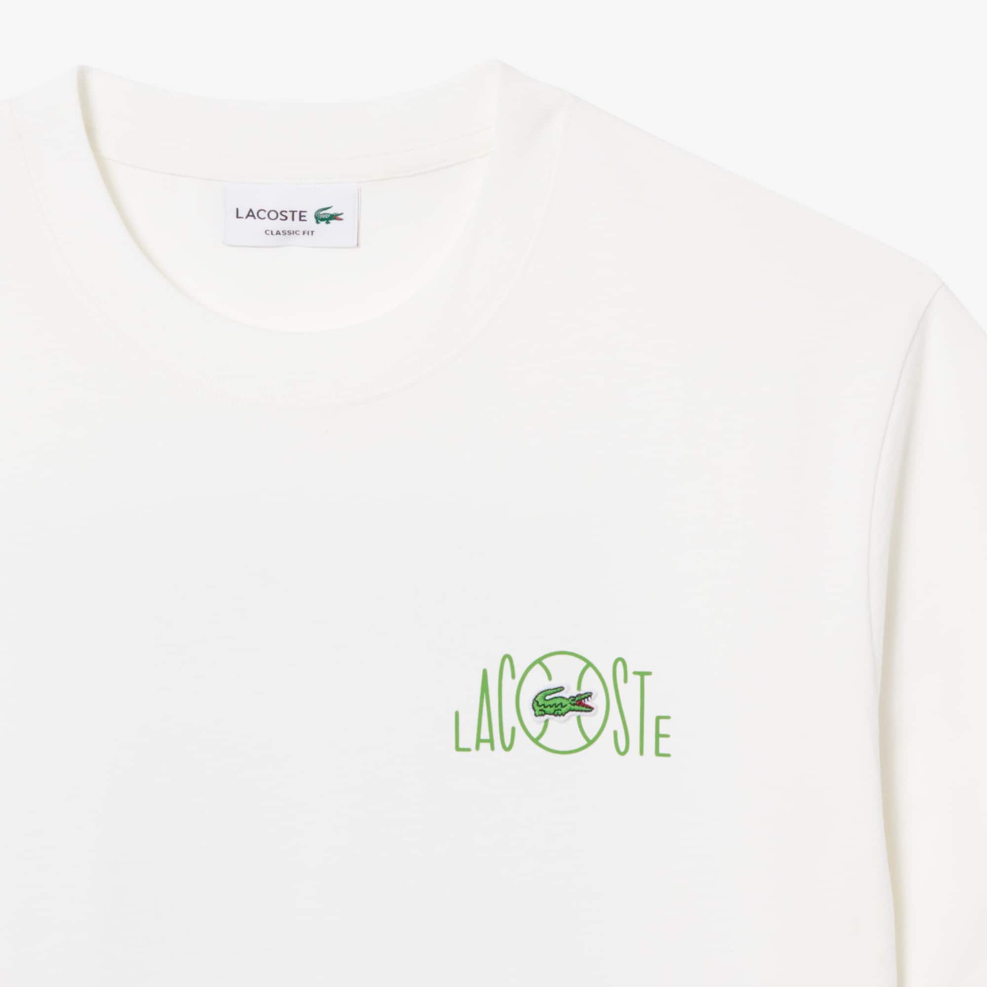 Printed Cotton T-Shirt - White