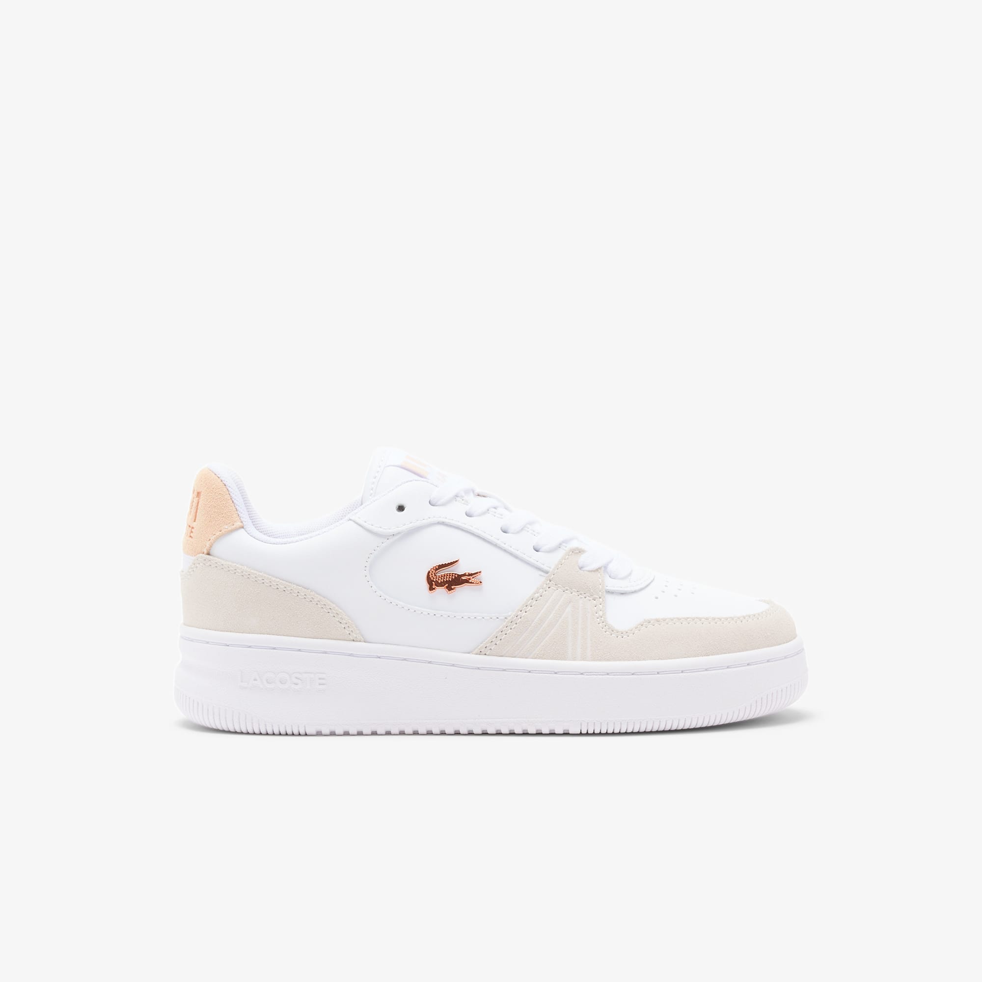 Women's L001 Set Suede Sneakers - WHT/LT PINK