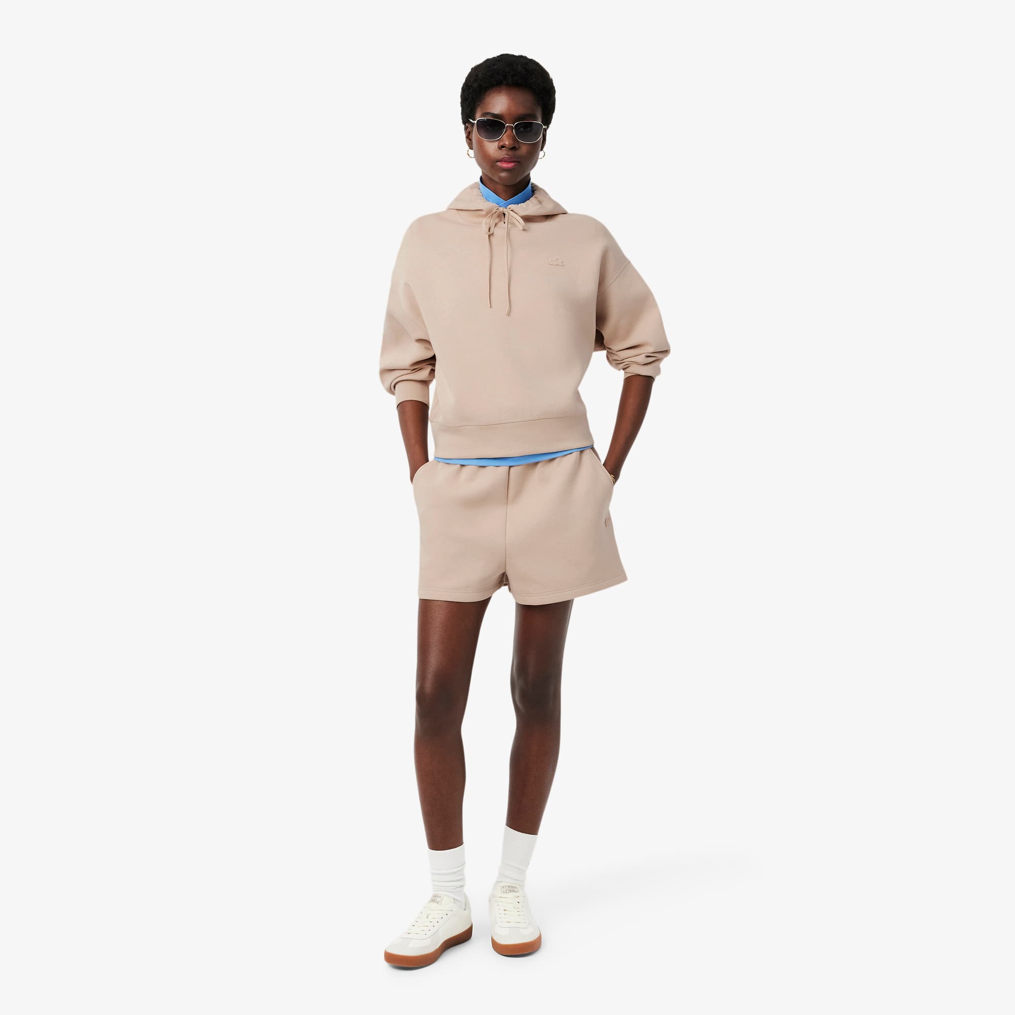 Oversized Adjustable Hoodie - Beige