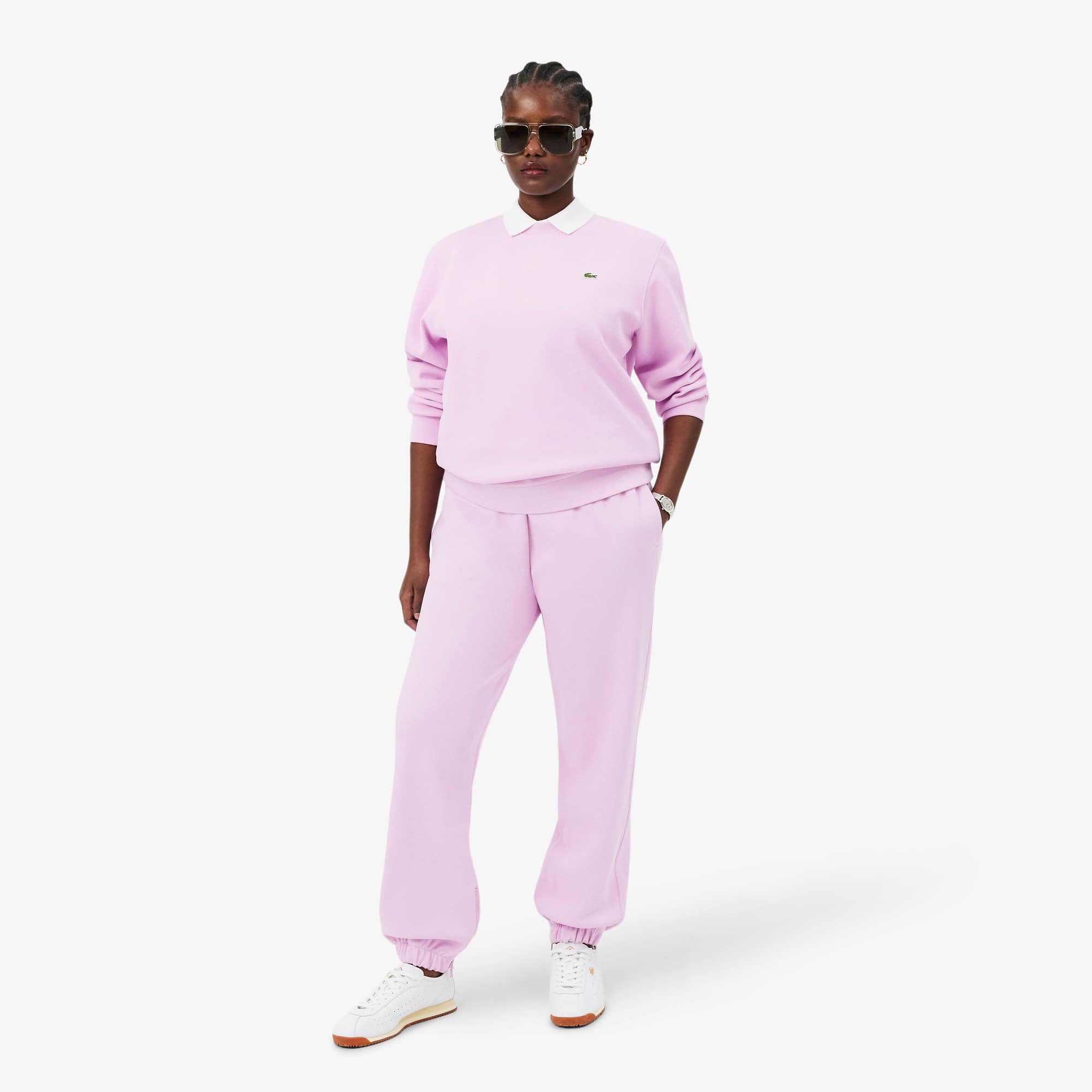 Women's Piqué Sweatpants - Pink