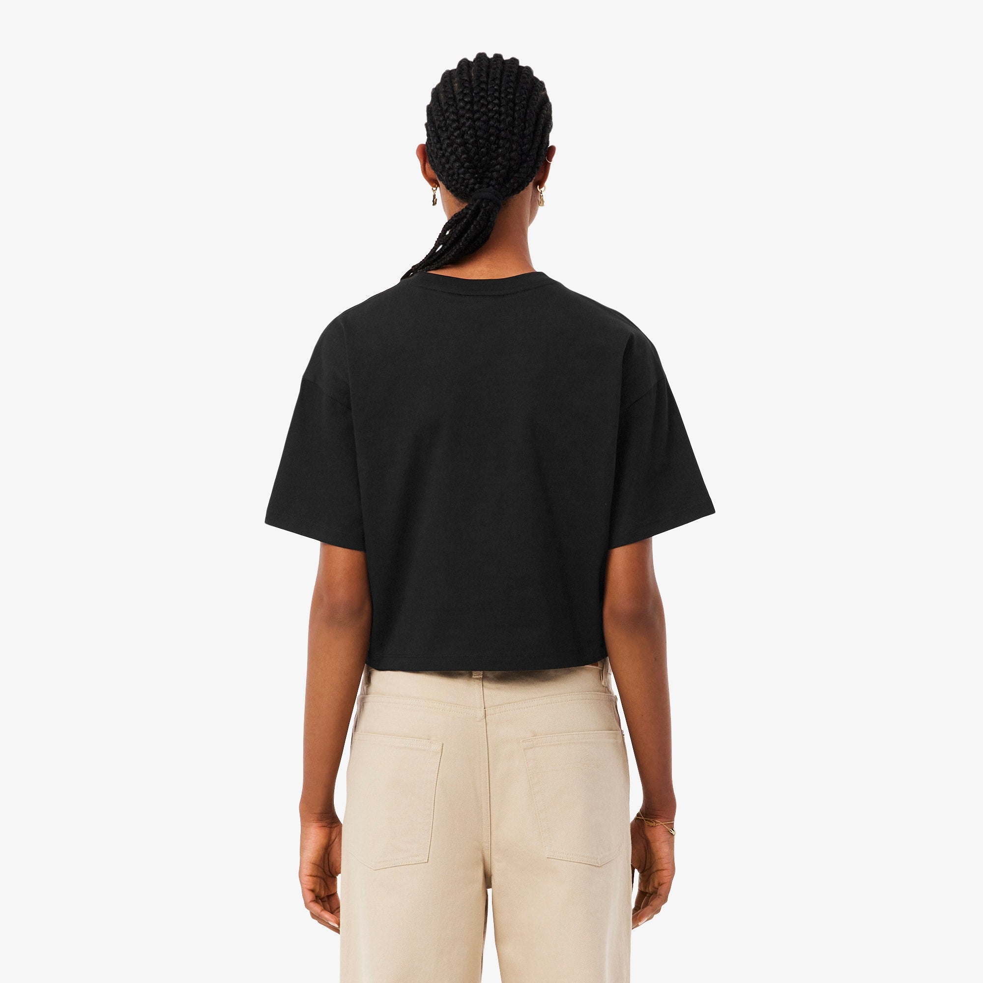 Casual Cotton Jersey T-Shirt - Black
