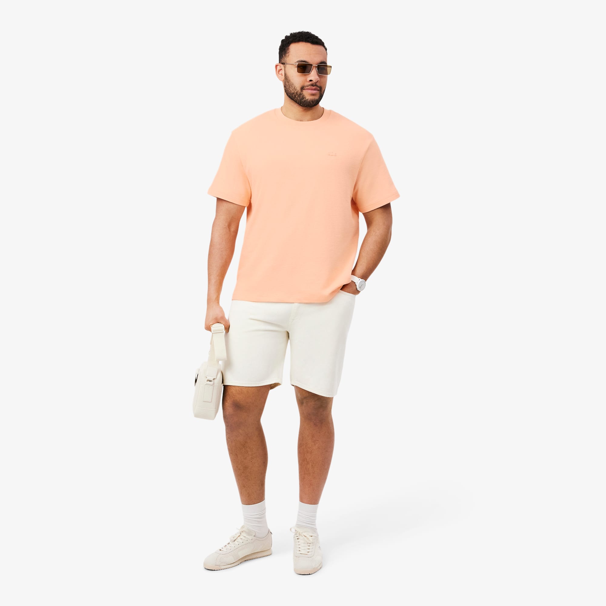 Textured Jersey T-Shirt - Rose Pale
