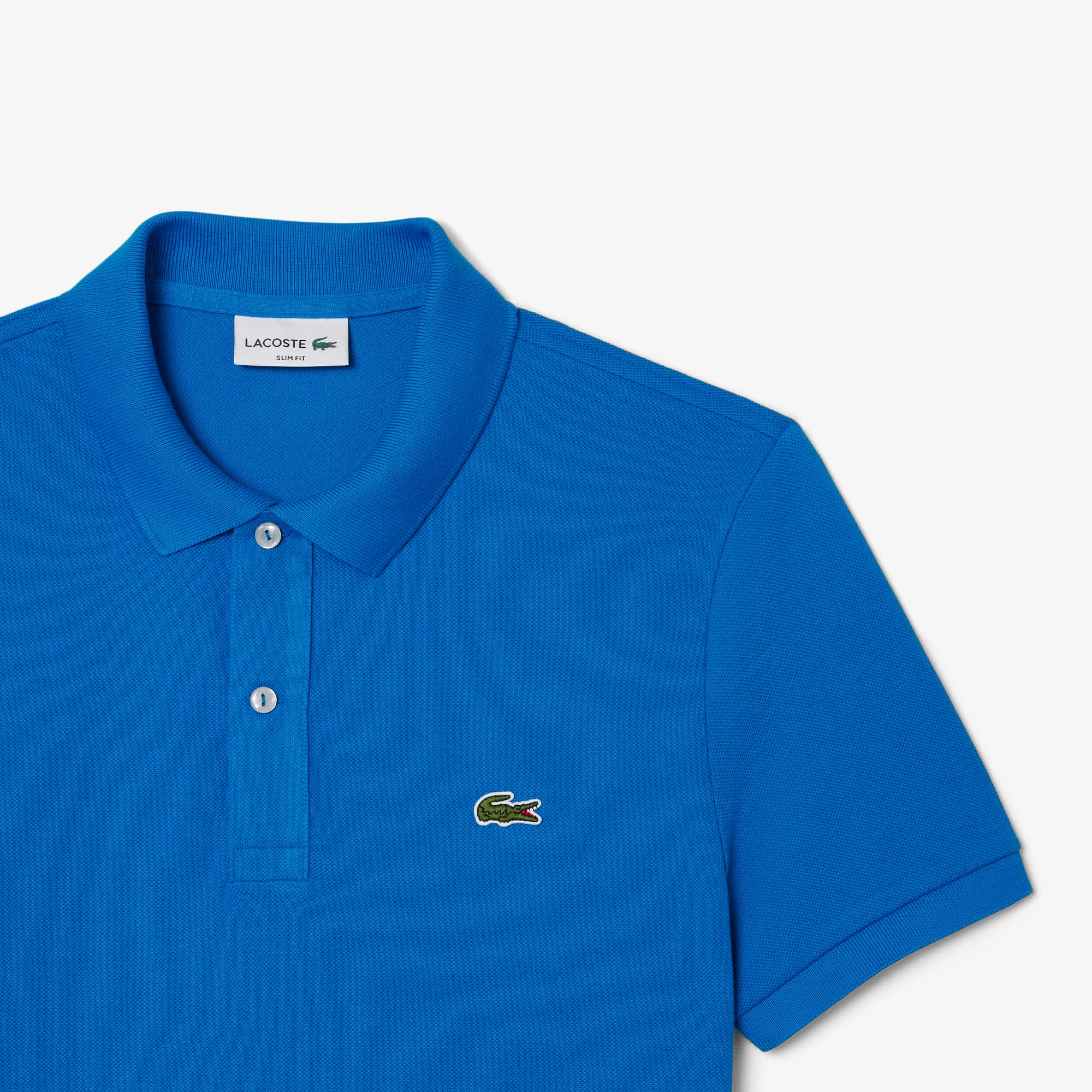 Men's Slim Fit Piqué Polo - Blue