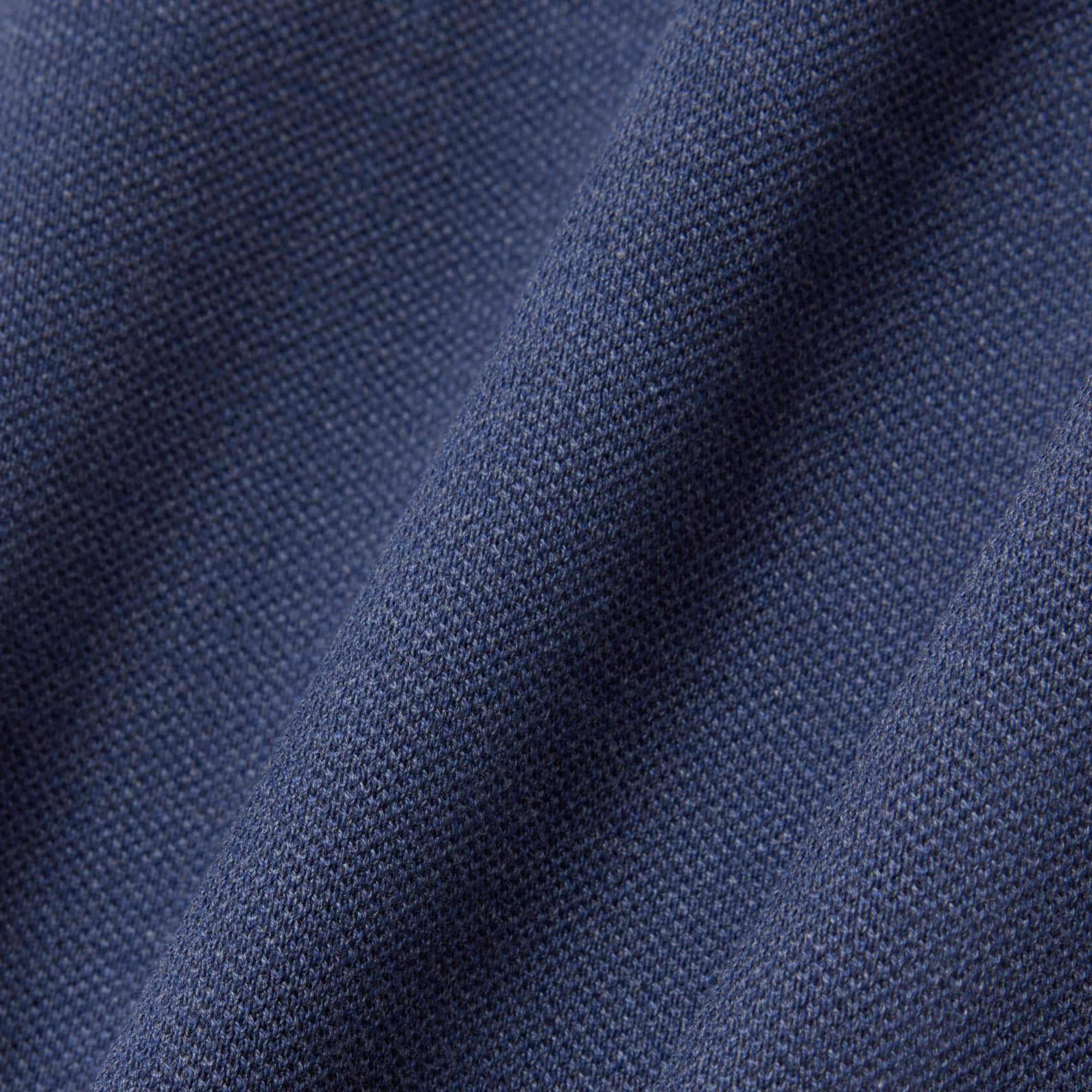 Men's Slim Fit Piqué Polo - Bleu Chine