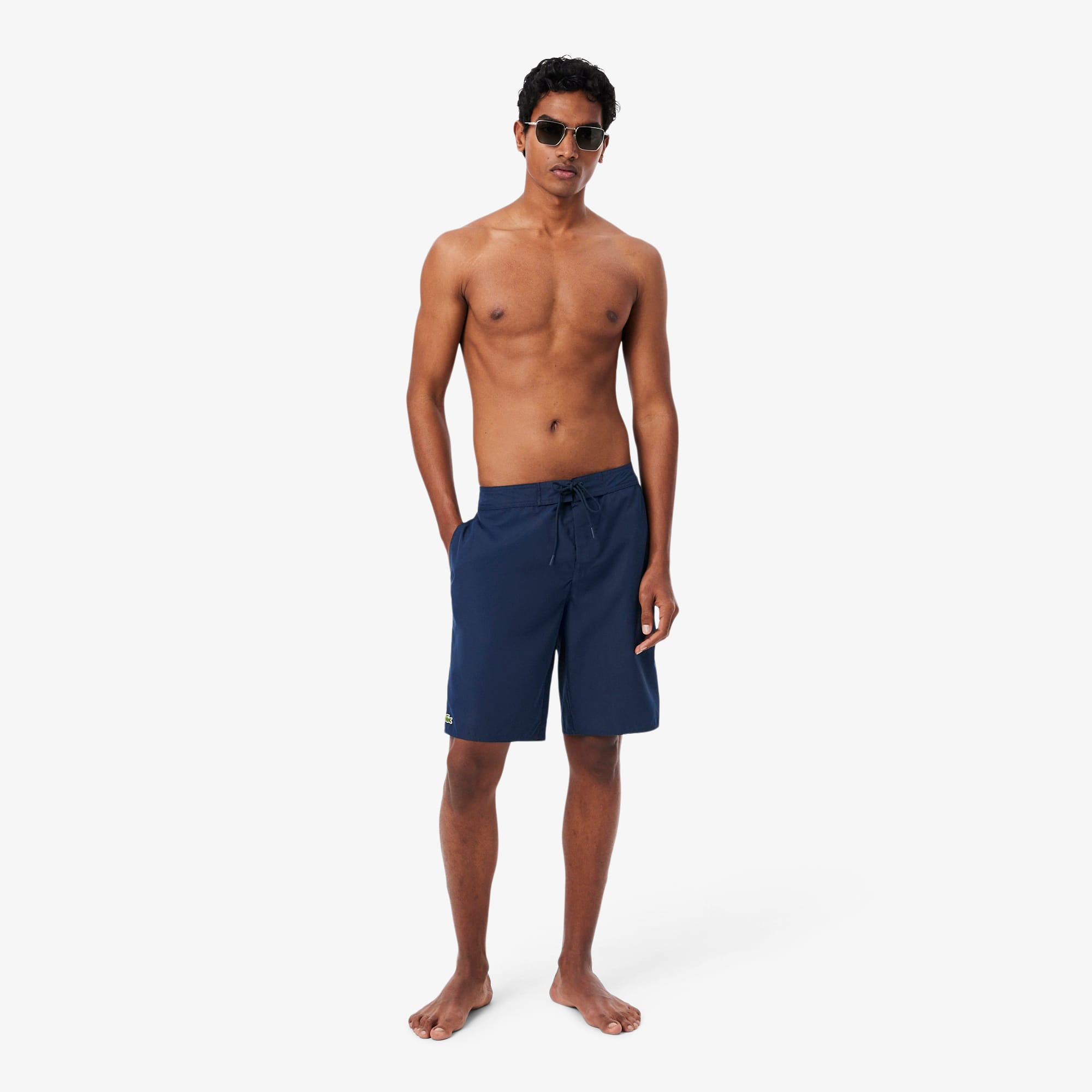 Long Surfer Swim Trunks - Navy Blue