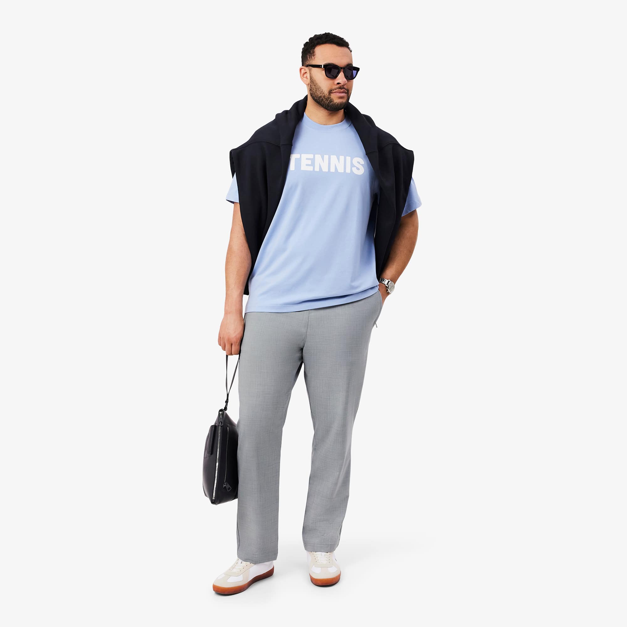 Men's Regular Fit Wool Flannel Chino Pants - Light Grey