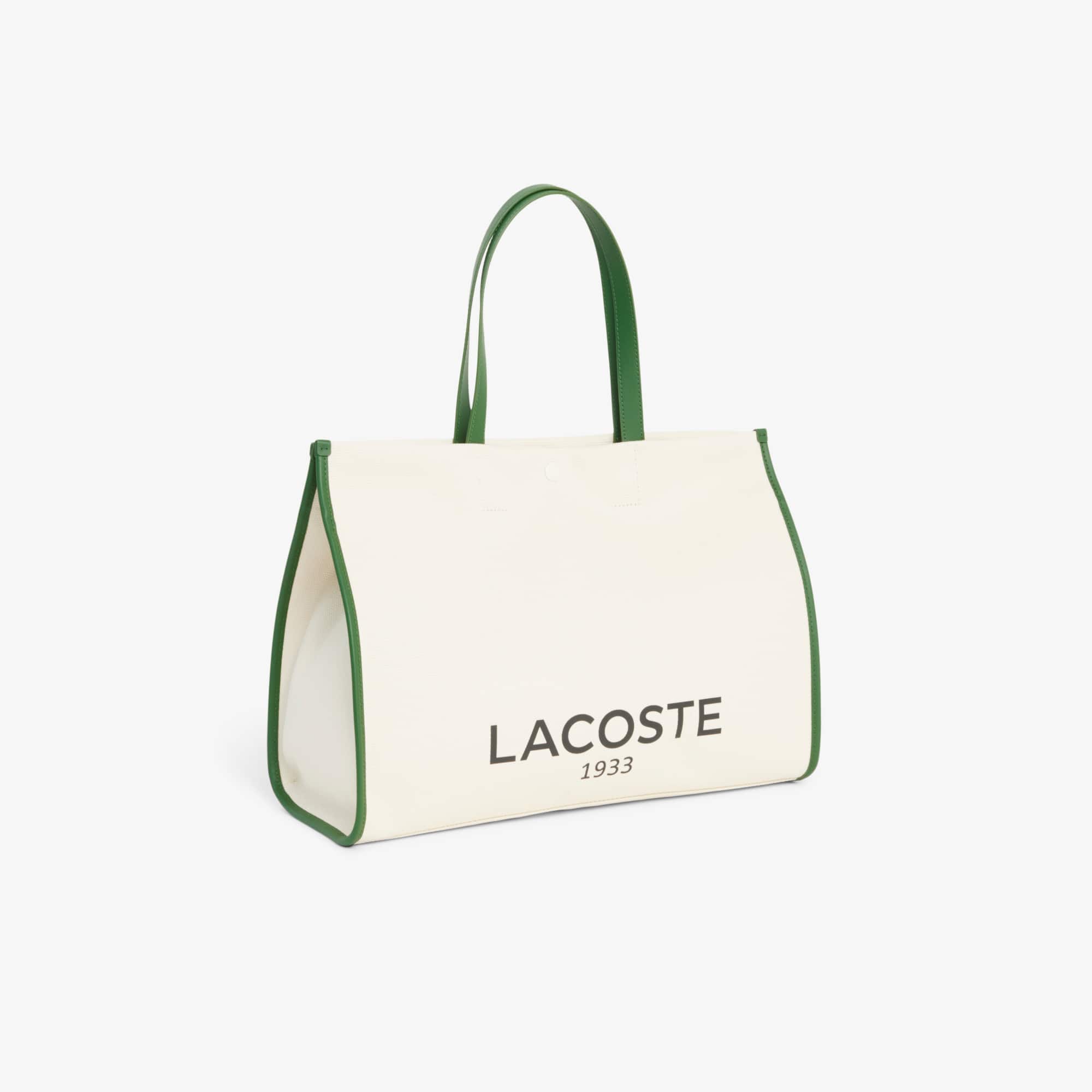 Large Heritage Canvas Tote - NATUREL VERT 132