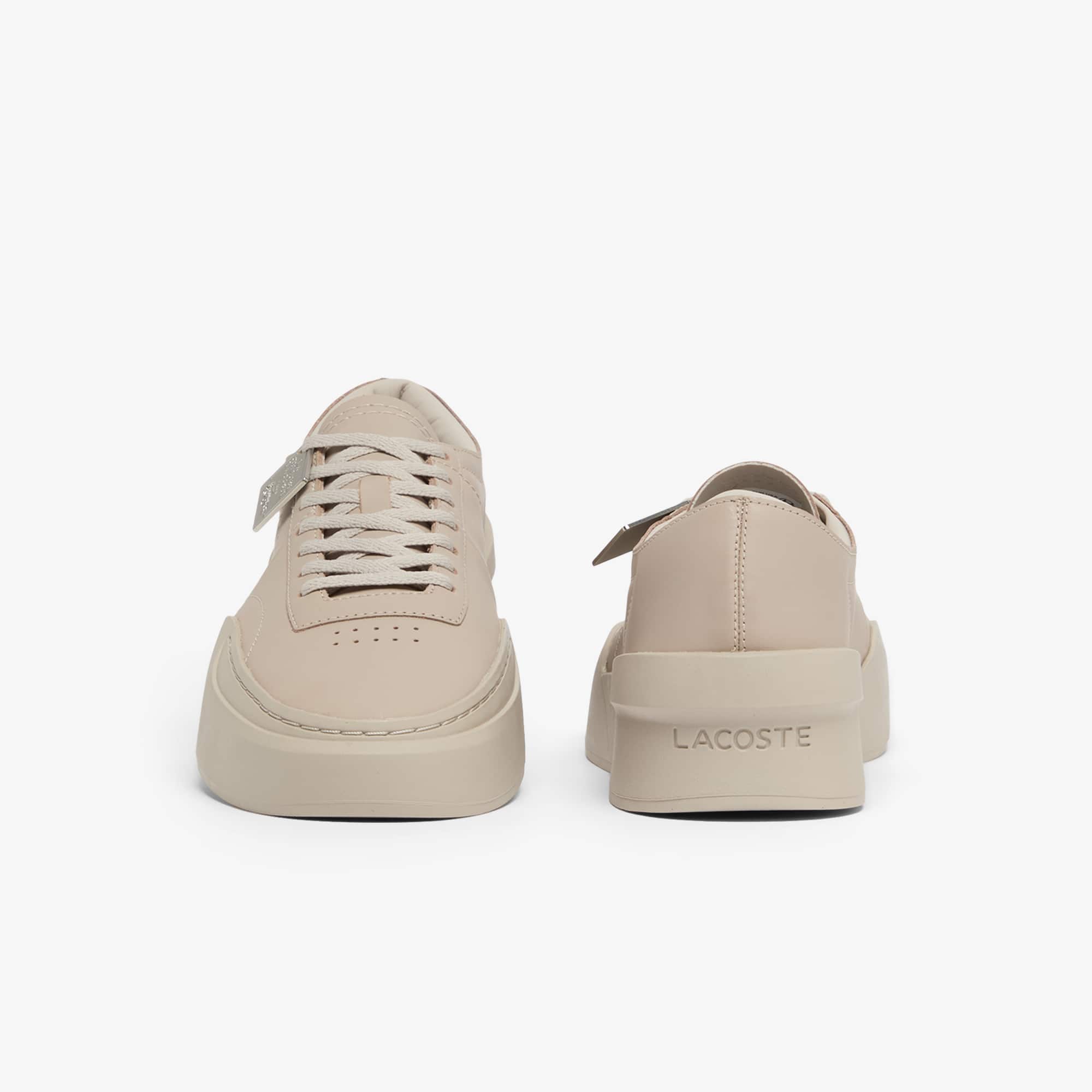 Men's Aura Club Leather Sneakers - GRY/GRY