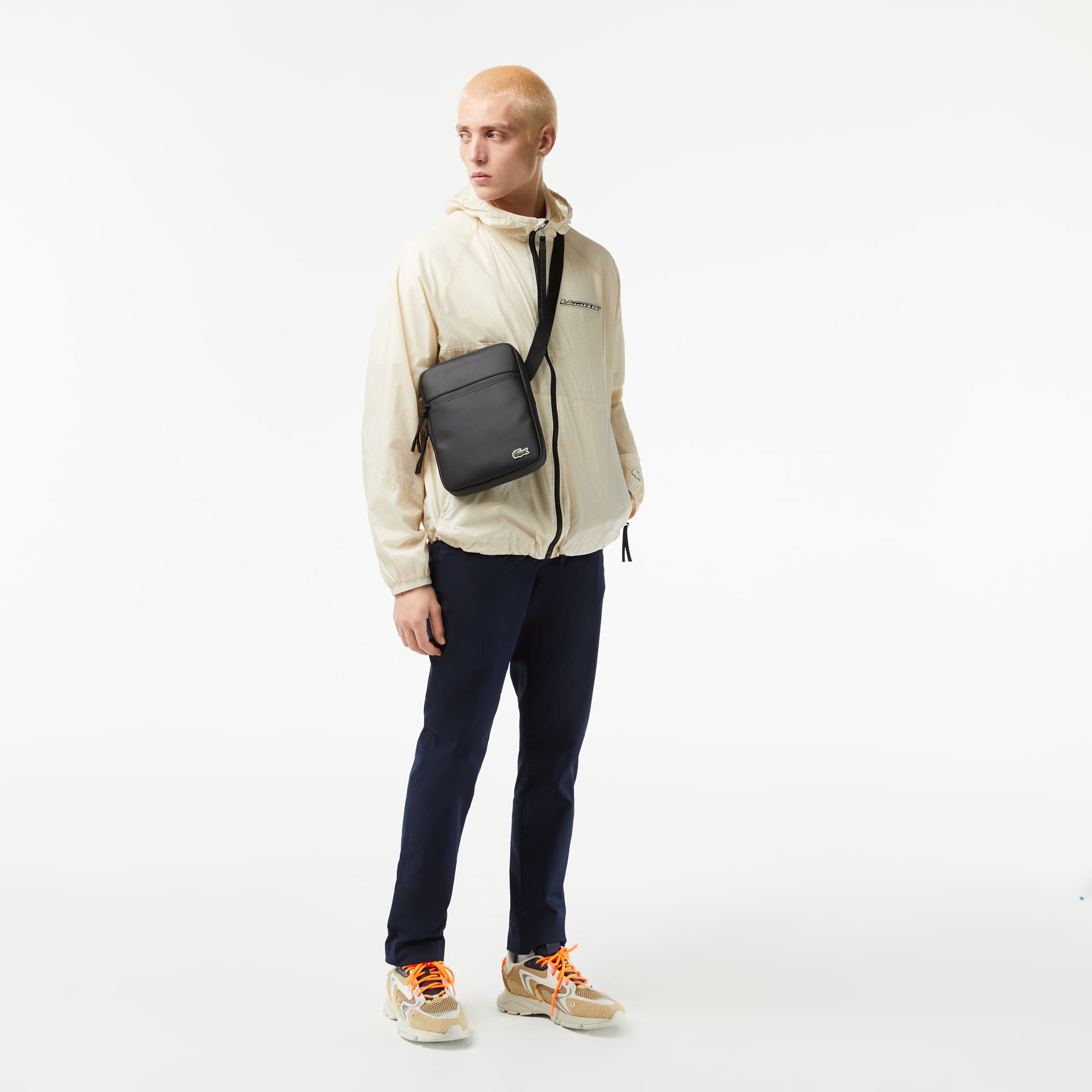 Medium LCST Piqué Satchel - Black
